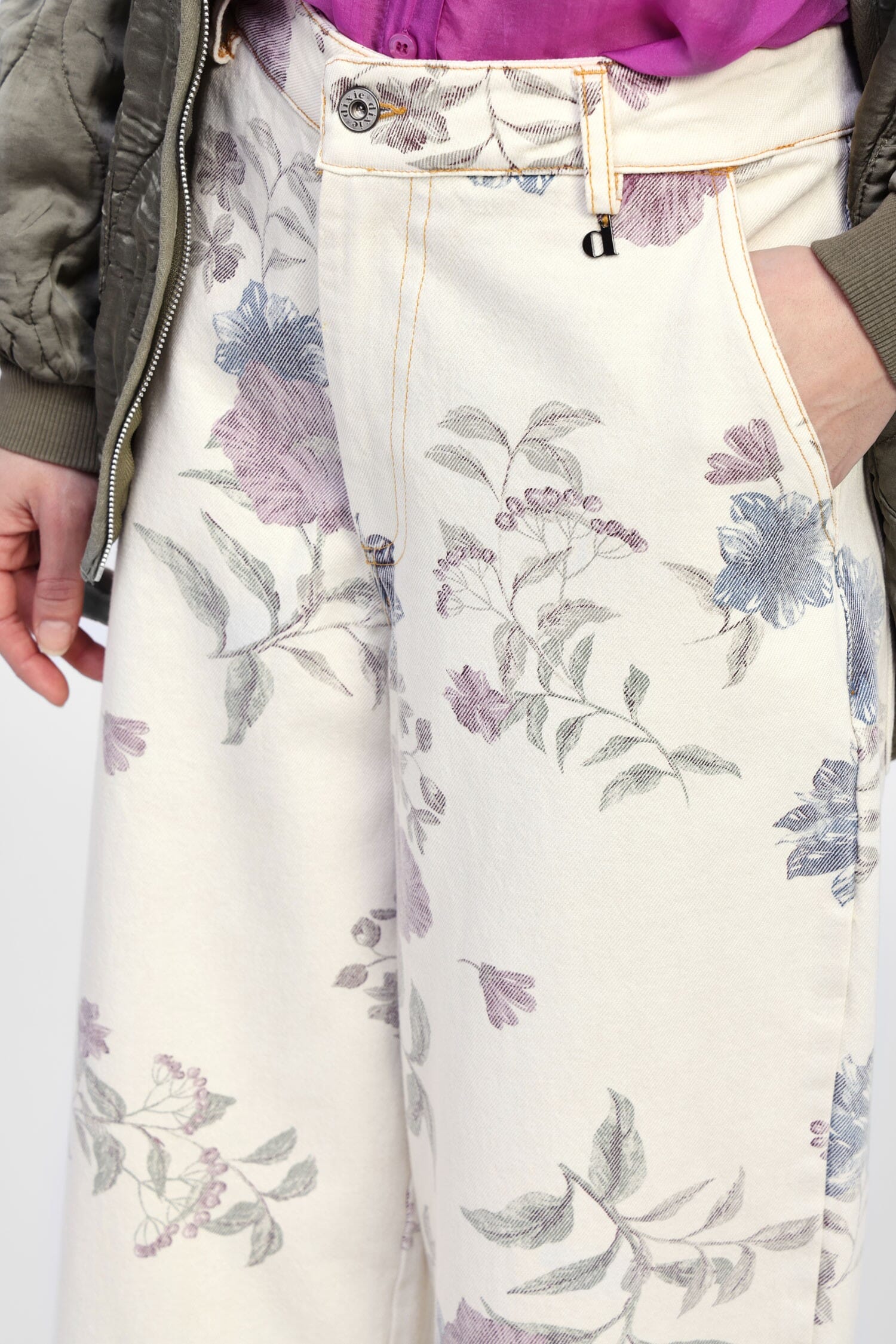 Pantalon fuselé à imprimé floral Dixie