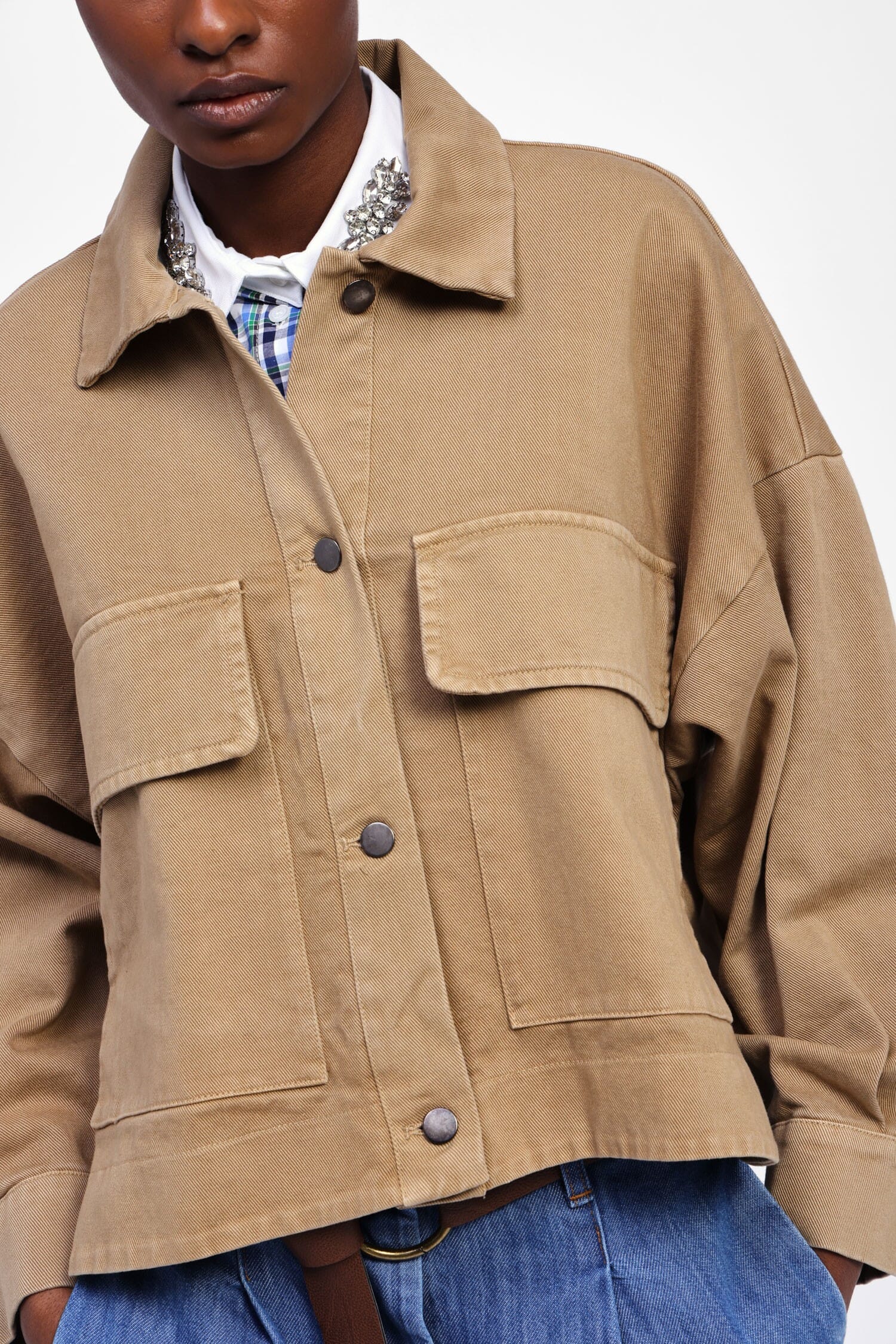 Jacket With Pockets And Buttons Dixie