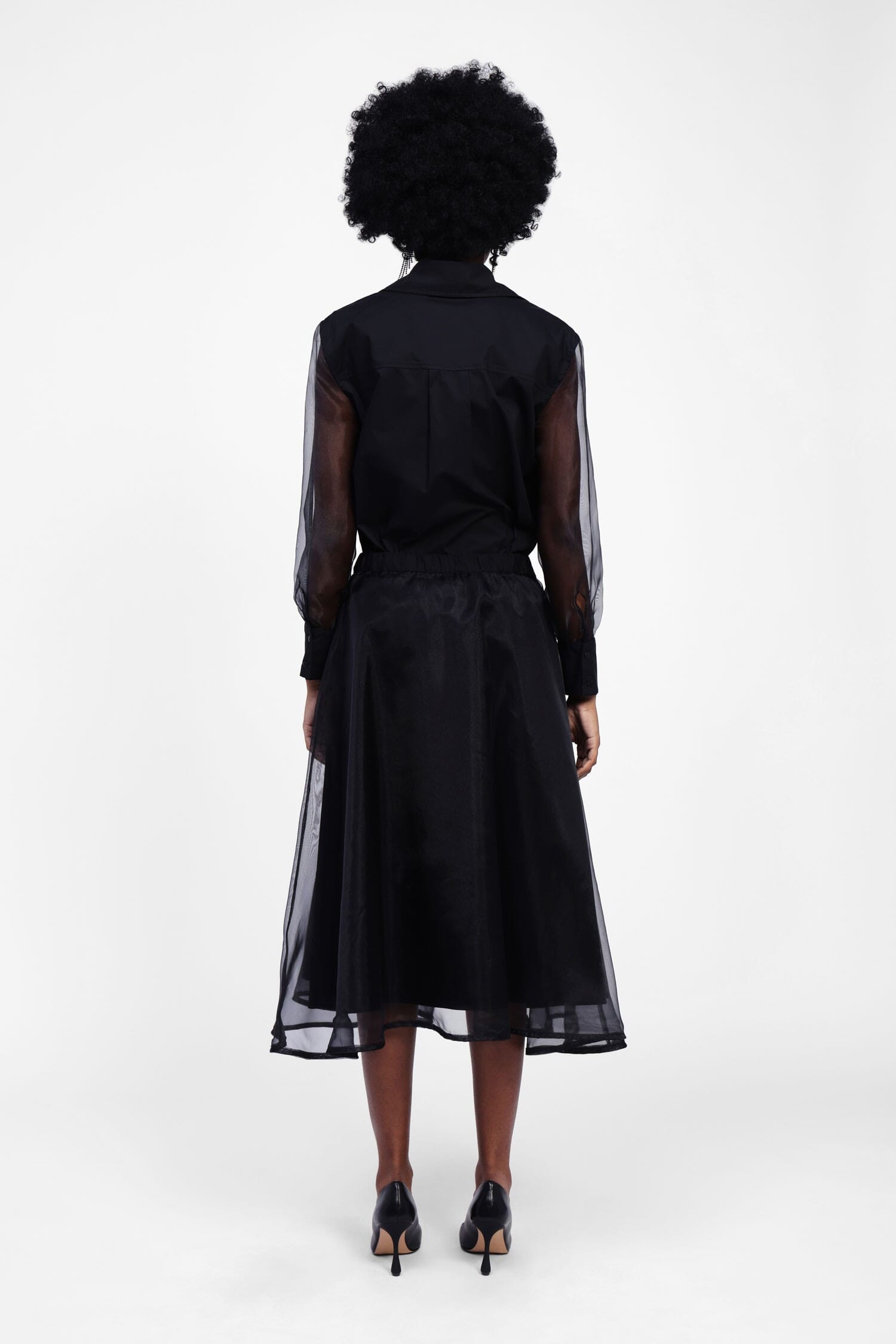 Jupe moyenne Dixie avec couches transparentes