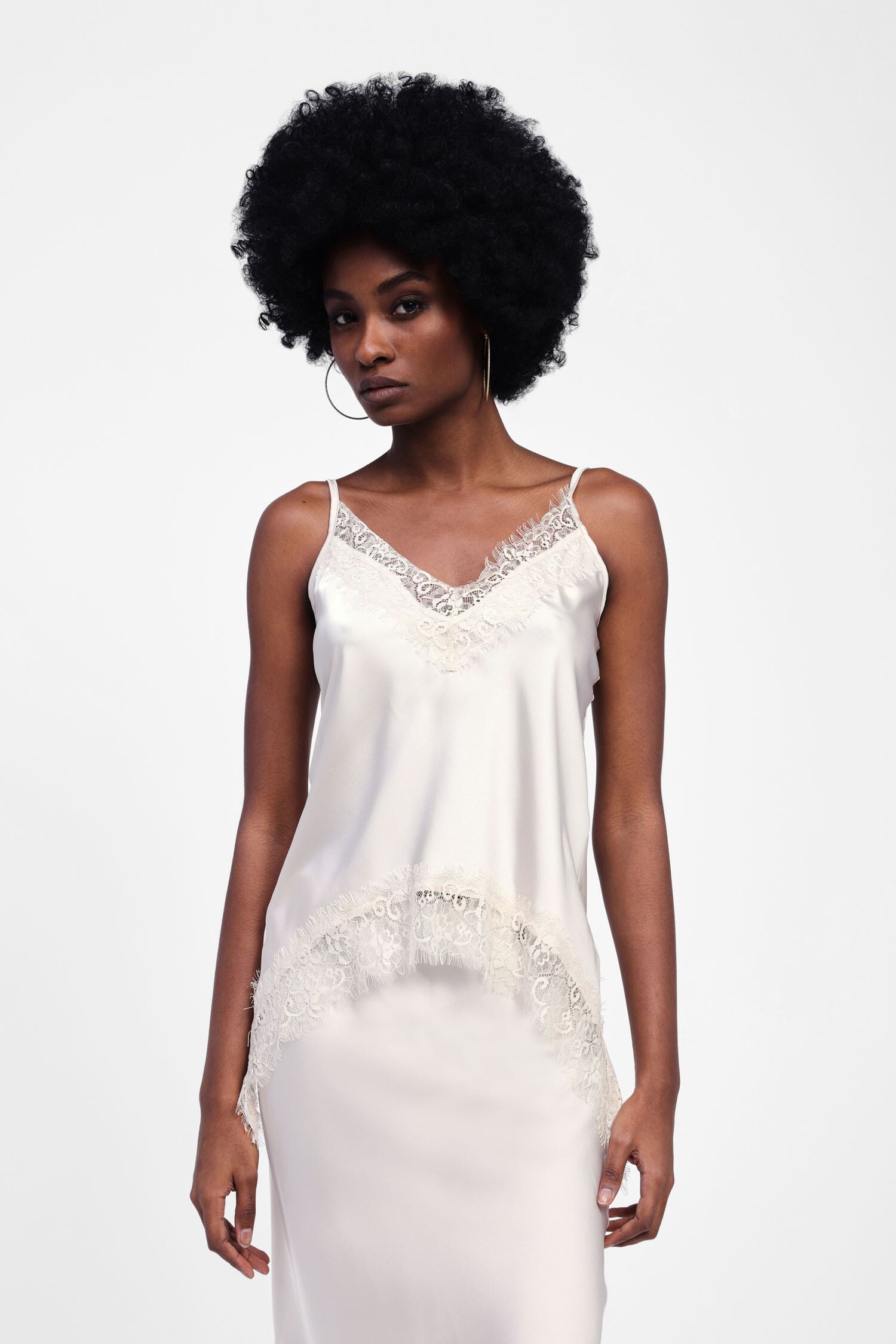 Top Con Bretelle E Pizzo Dixie