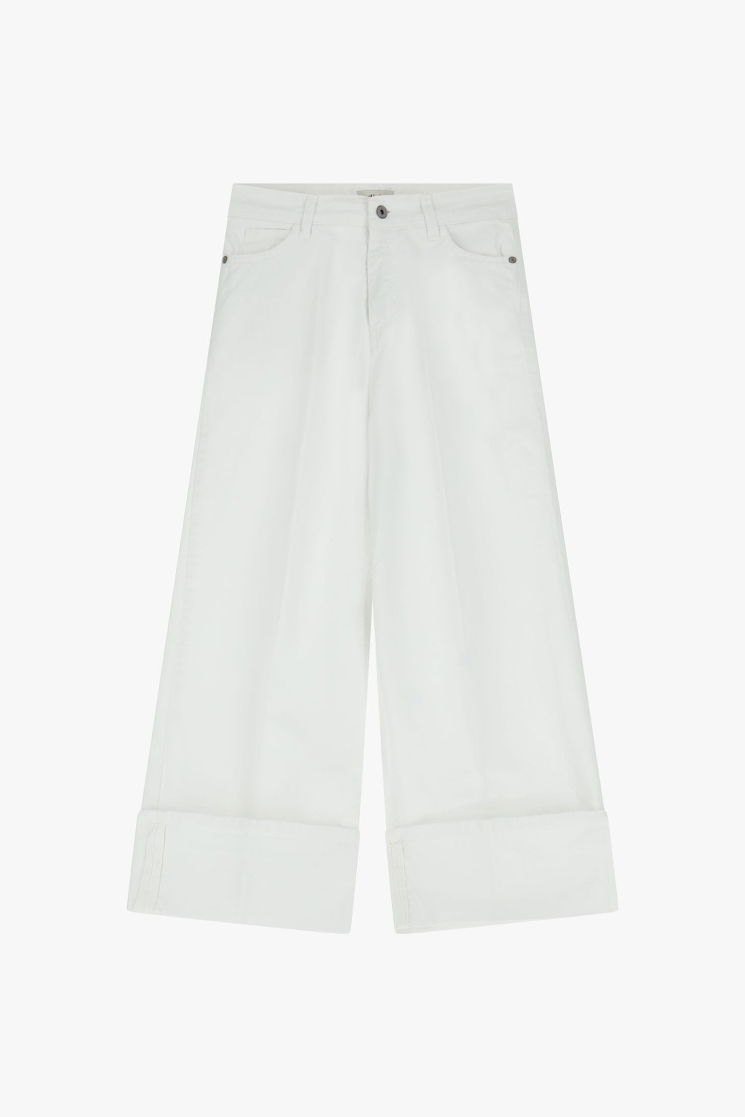 Pantaloni Ampi Con Risvolti Dixie