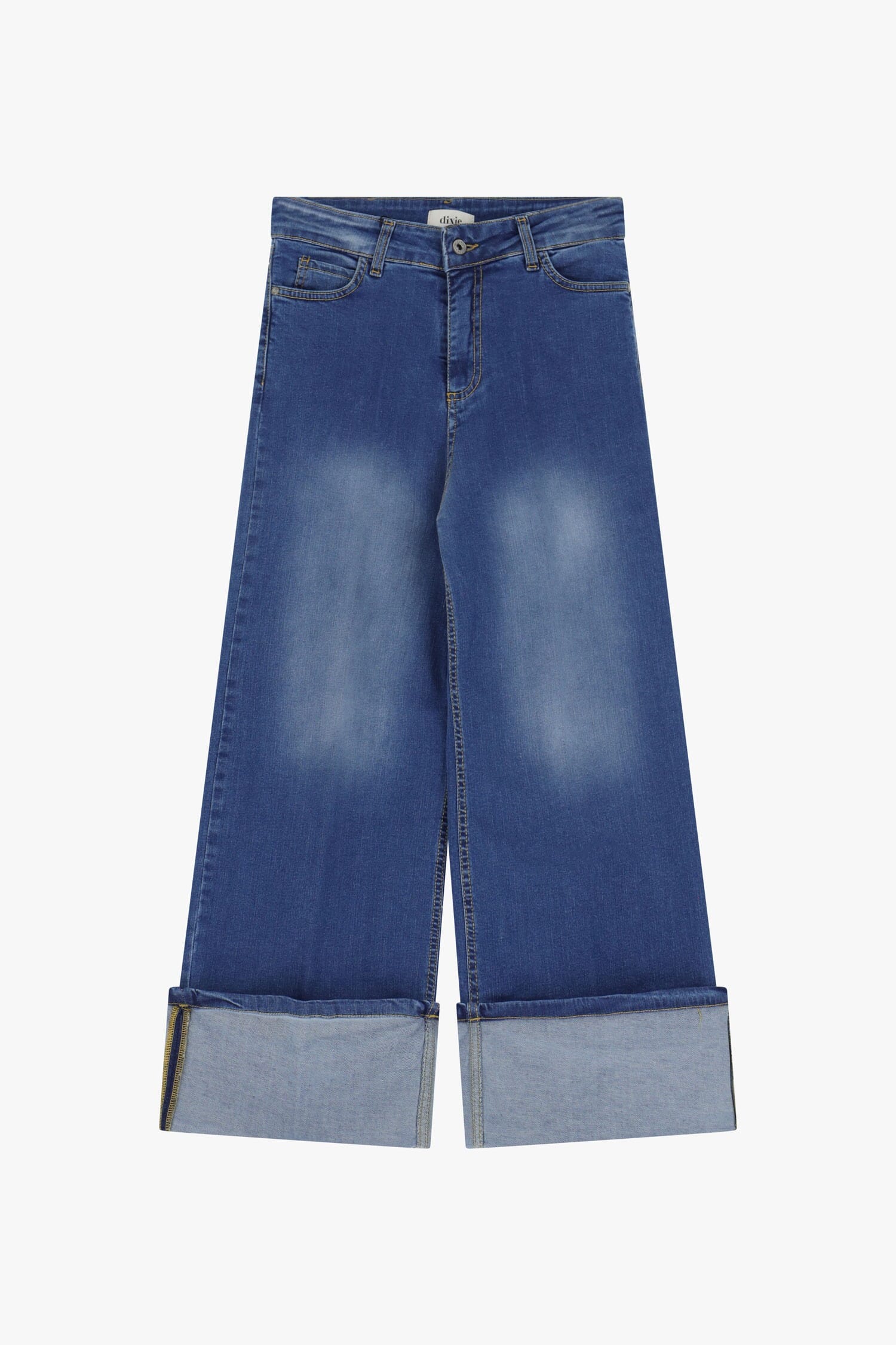 Jeans Ampi Con Orli Risvoltati Dixie