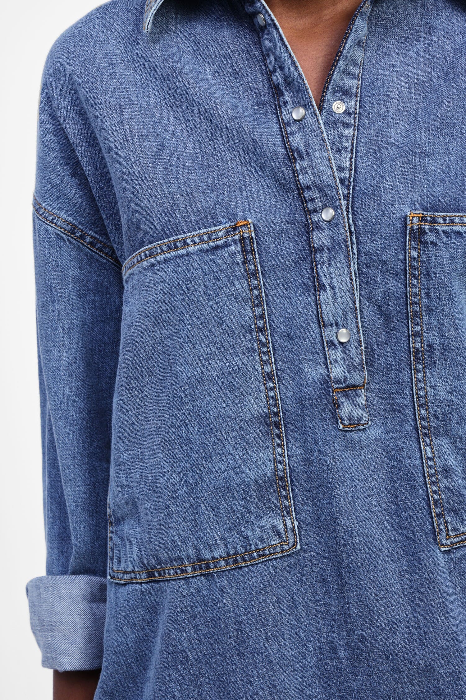 Abito Chemisier Con Tasche Grandi Dixie