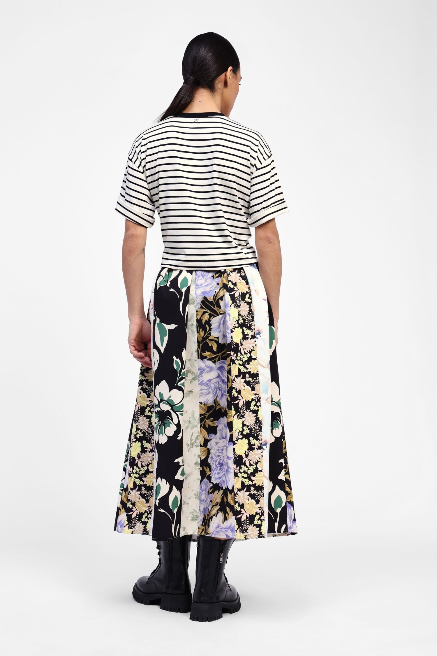 Gonna Con Pannelli A Fiori Dixie