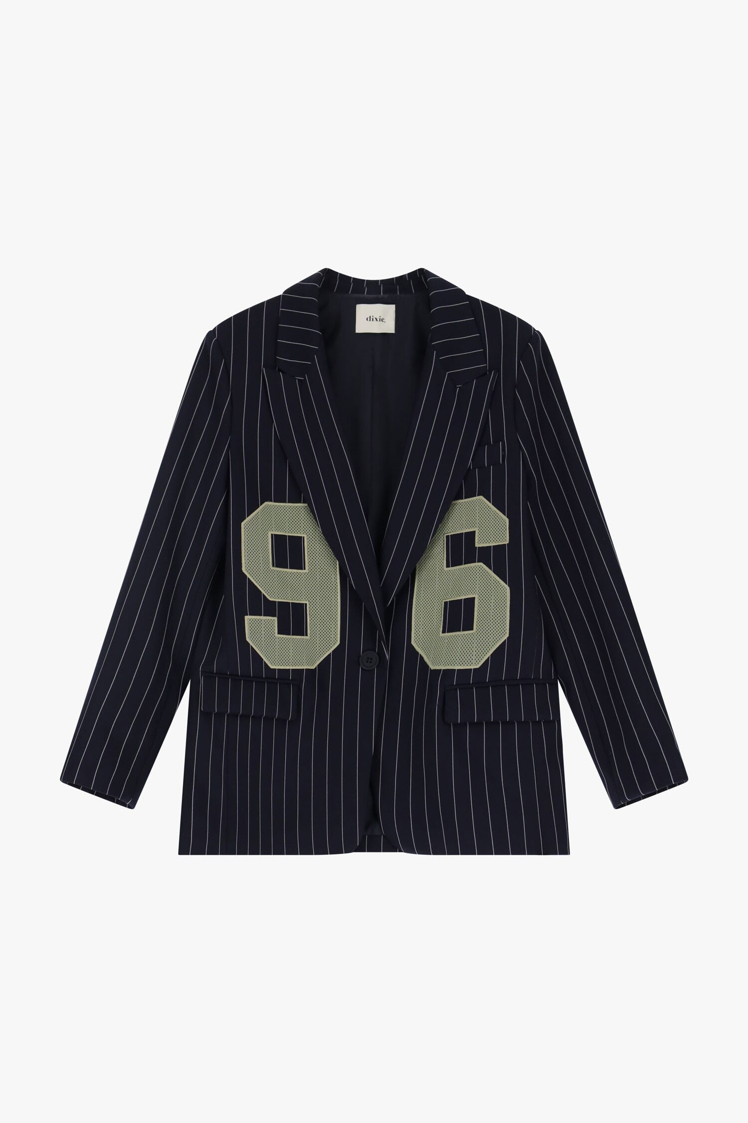 Blazer A Righe Con Numeri Dixie