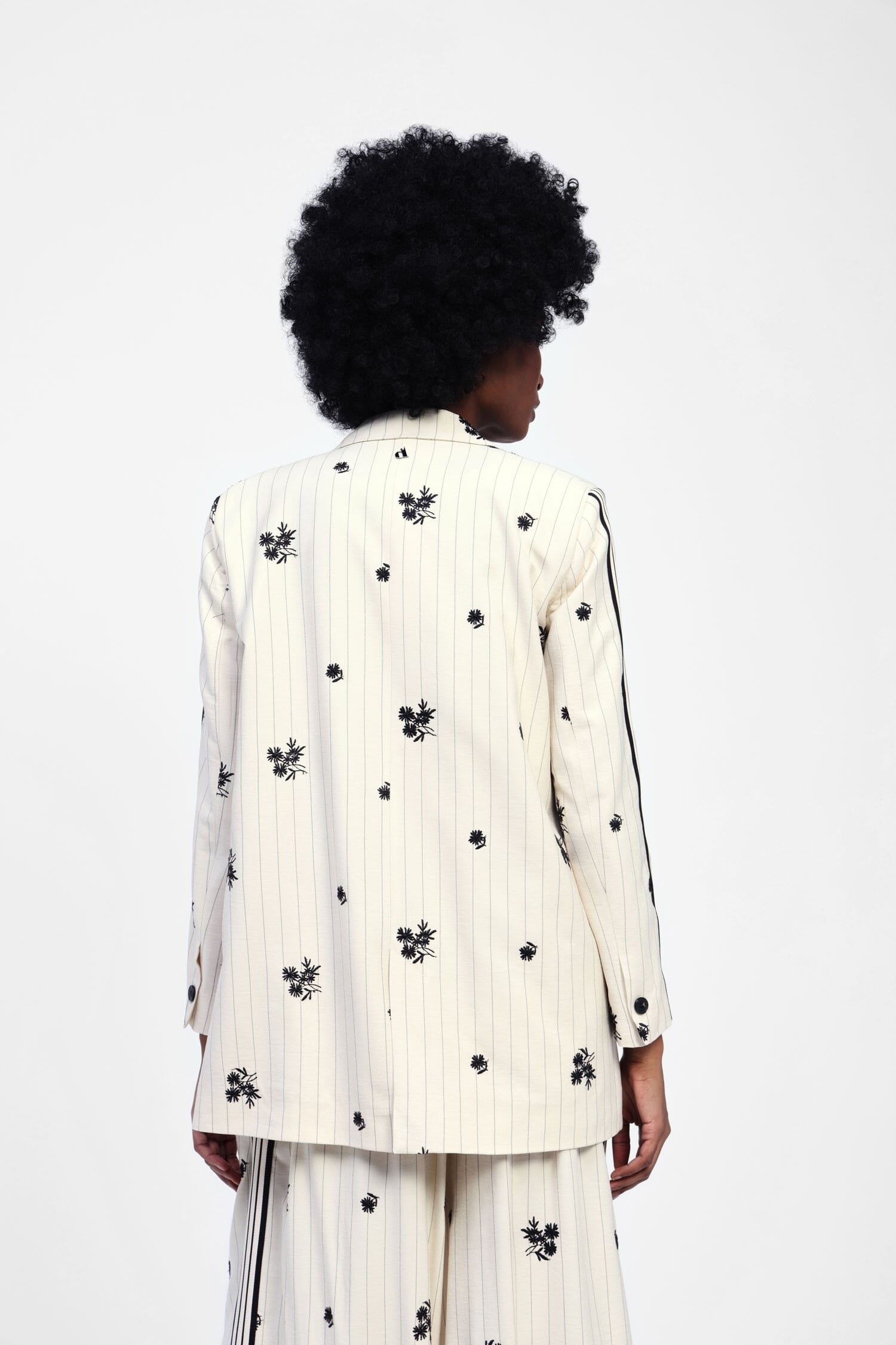 Blazer A Righe E Fiori Dixie