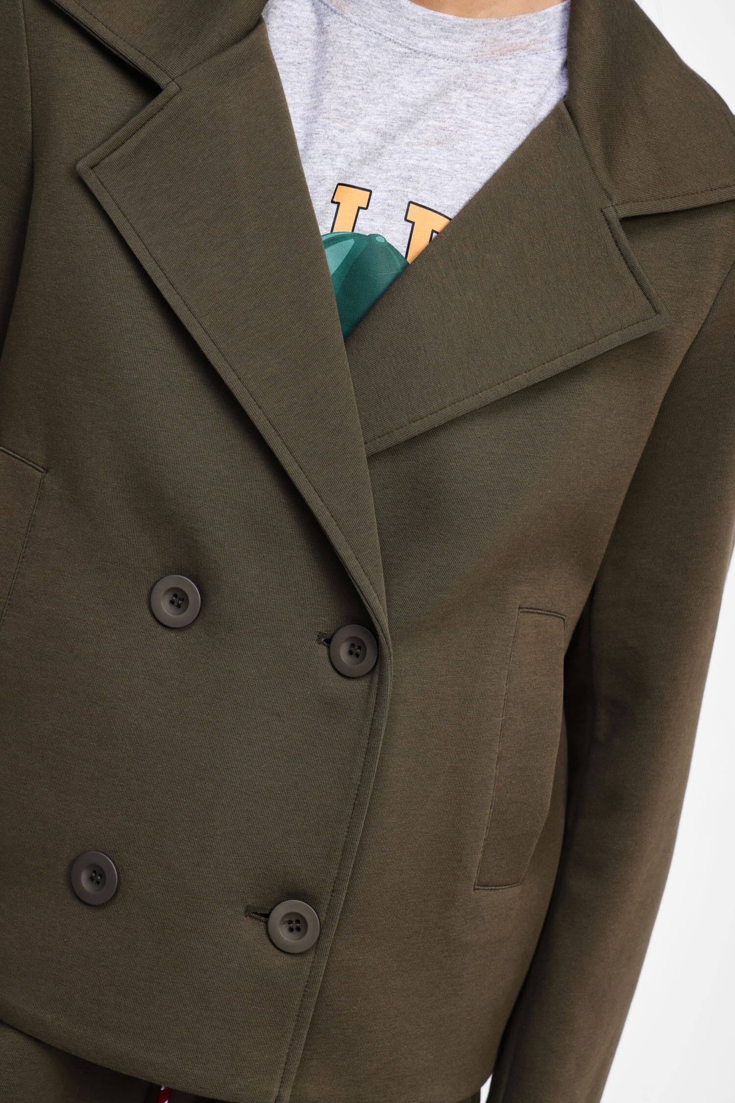 Giubbotto Doppiopetto Con Colletto Ampio Dixie