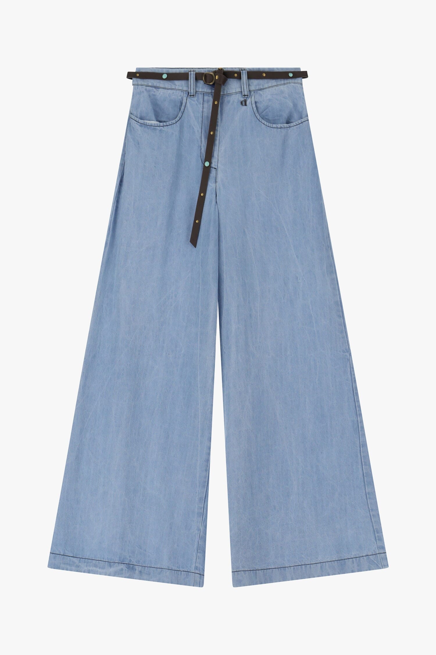 Jeans Ampi Con Cintura Decorativa Dixie