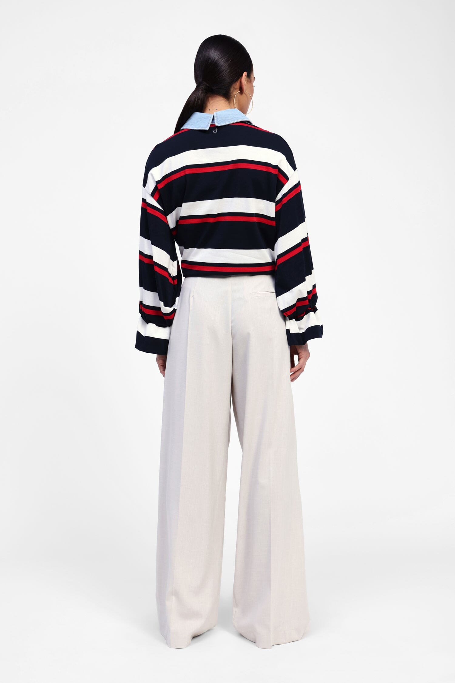 Pantaloni Ampi Con Foulard Dixie