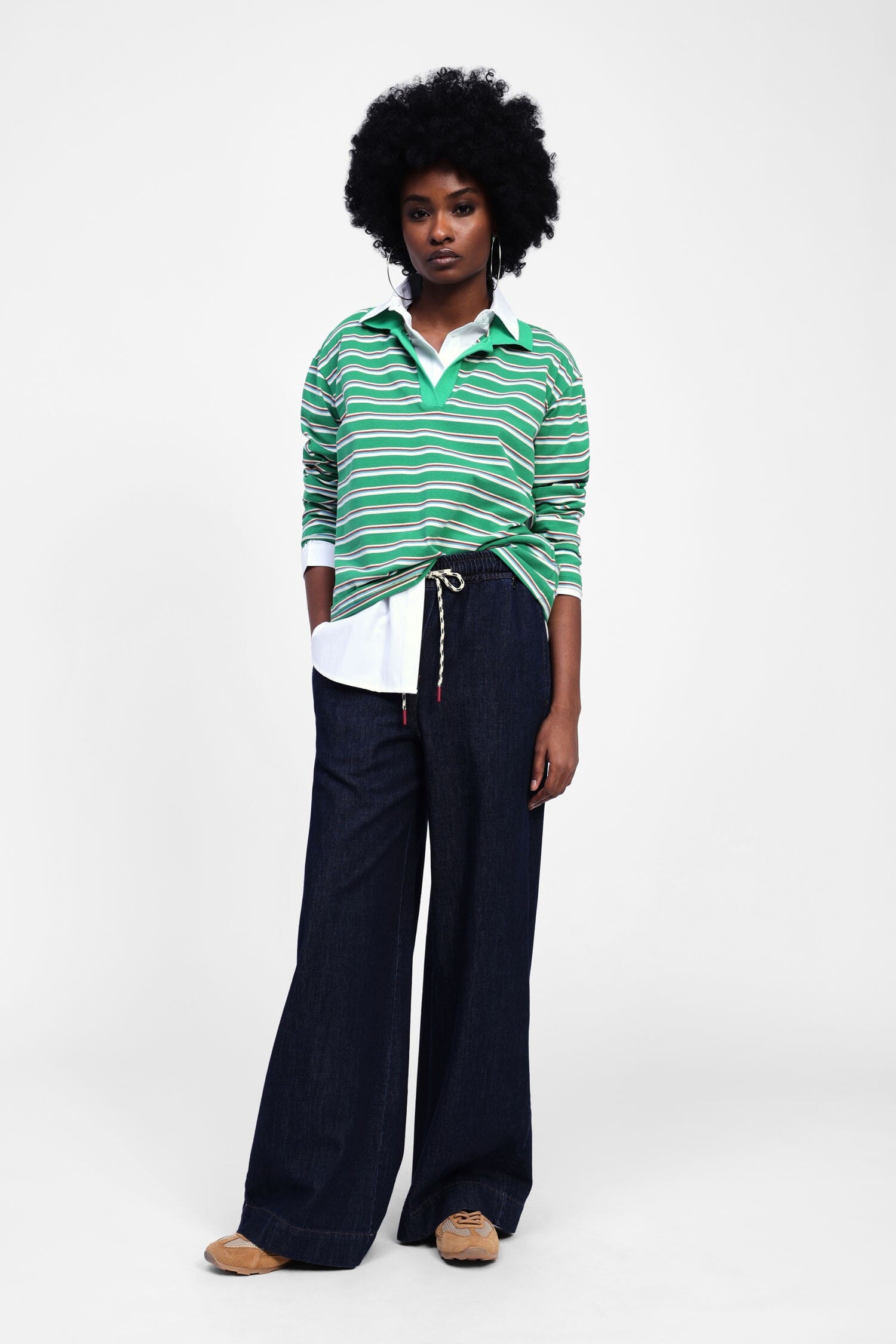 Jeans Ampi Con Cordino Dixie