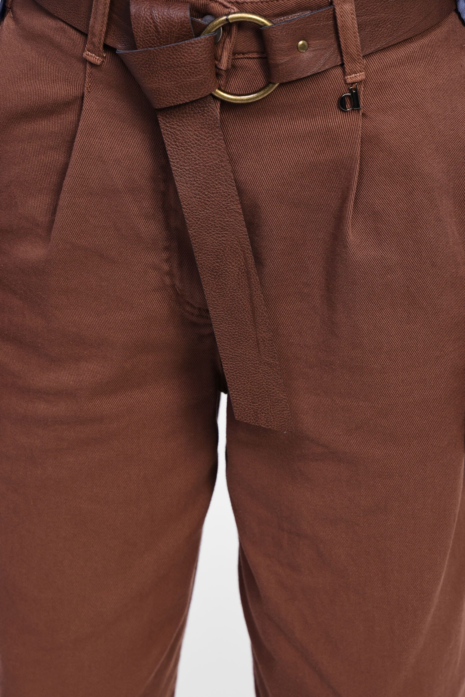 Pantaloni A Gamba Ampia Con Cintura Dixie