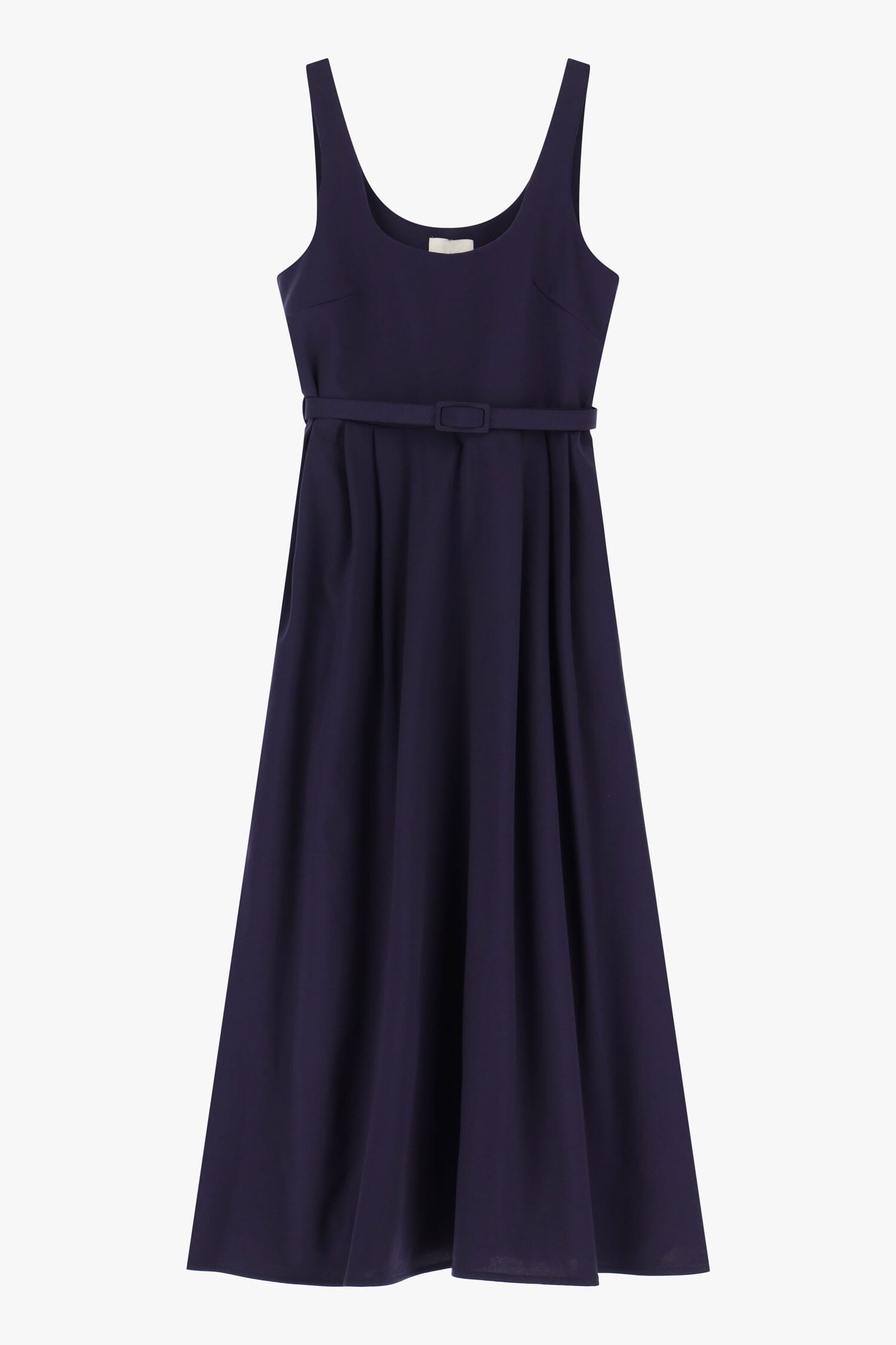 Robe longue avec encolure profonde et ceinture Dixie