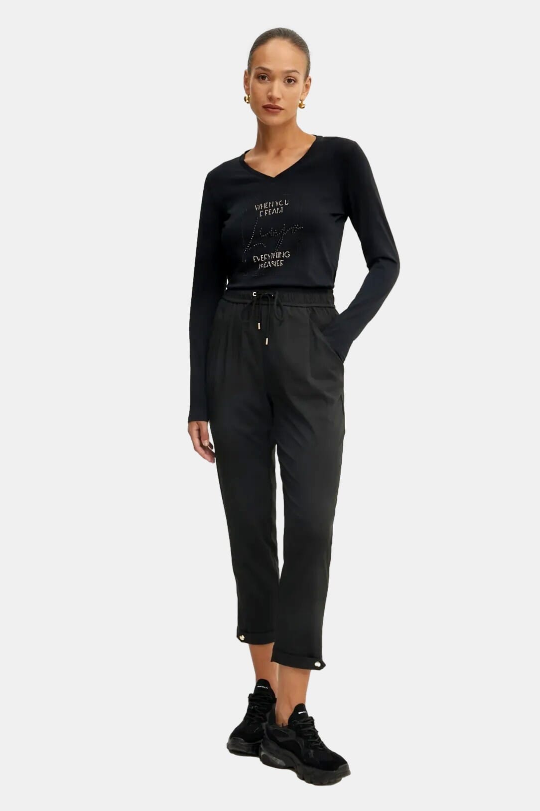 T-Shirt Con Strass Liu Jo