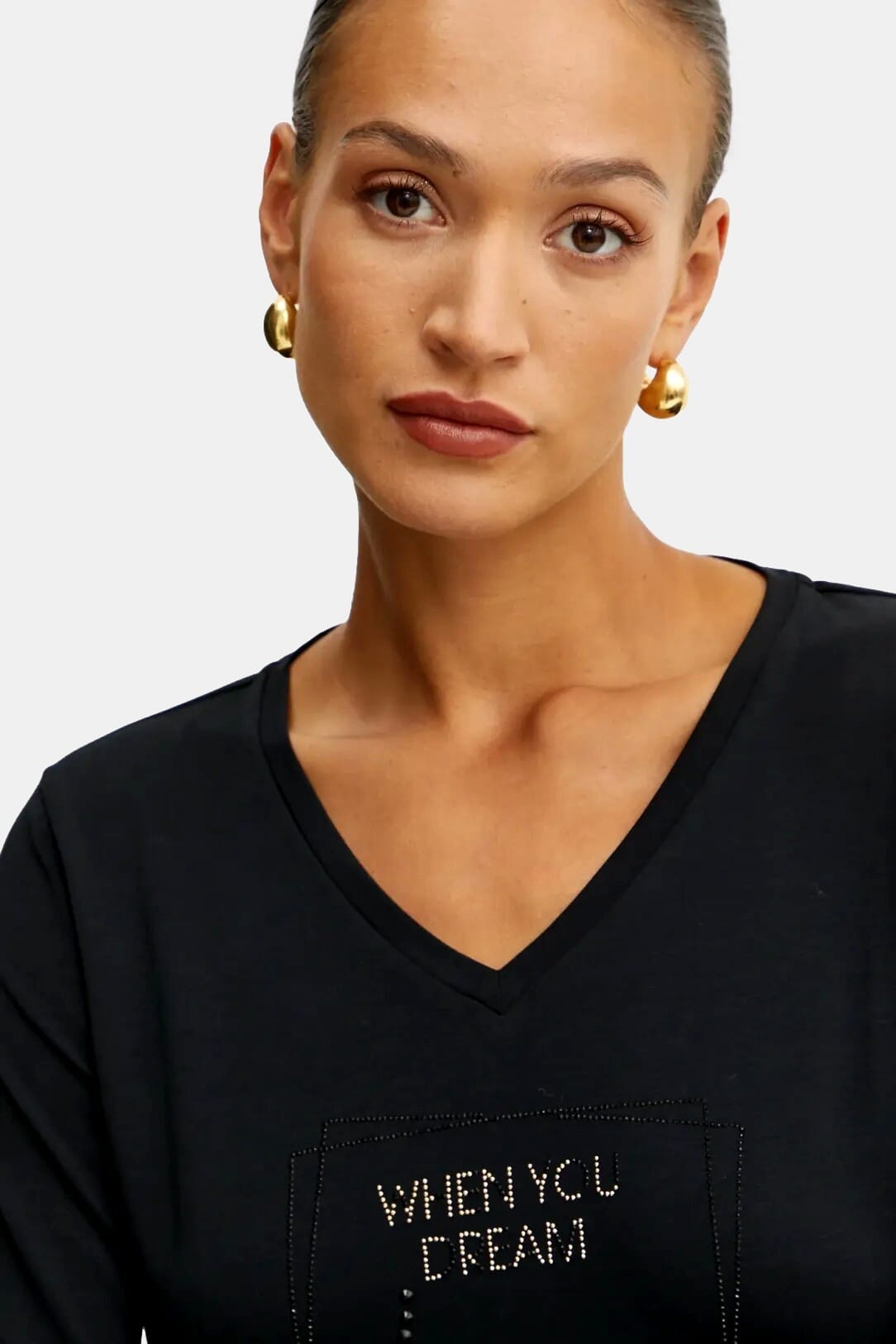 T-Shirt Con Strass Liu Jo