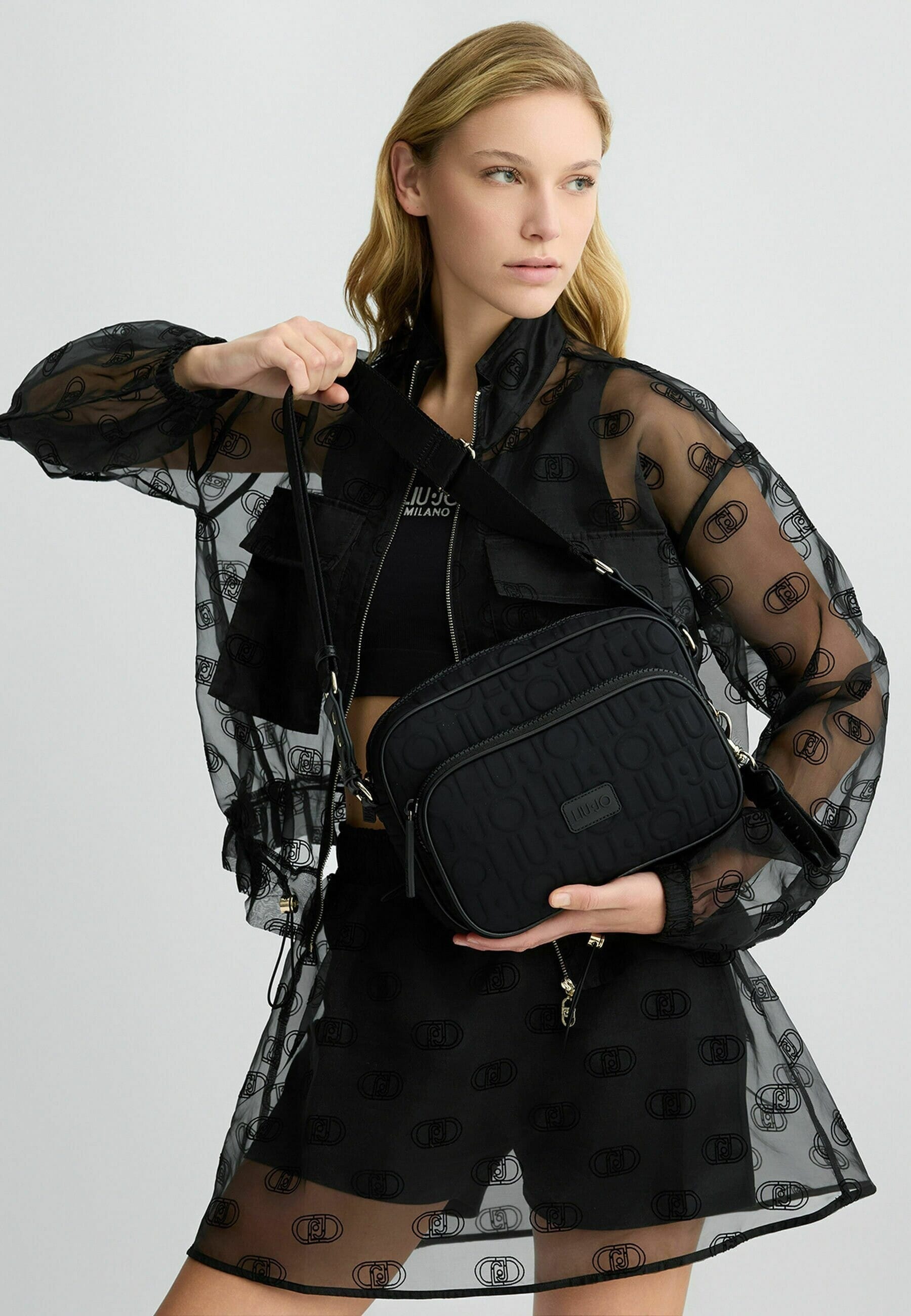 Borsa A Tracolla Con Logo Liu Jo