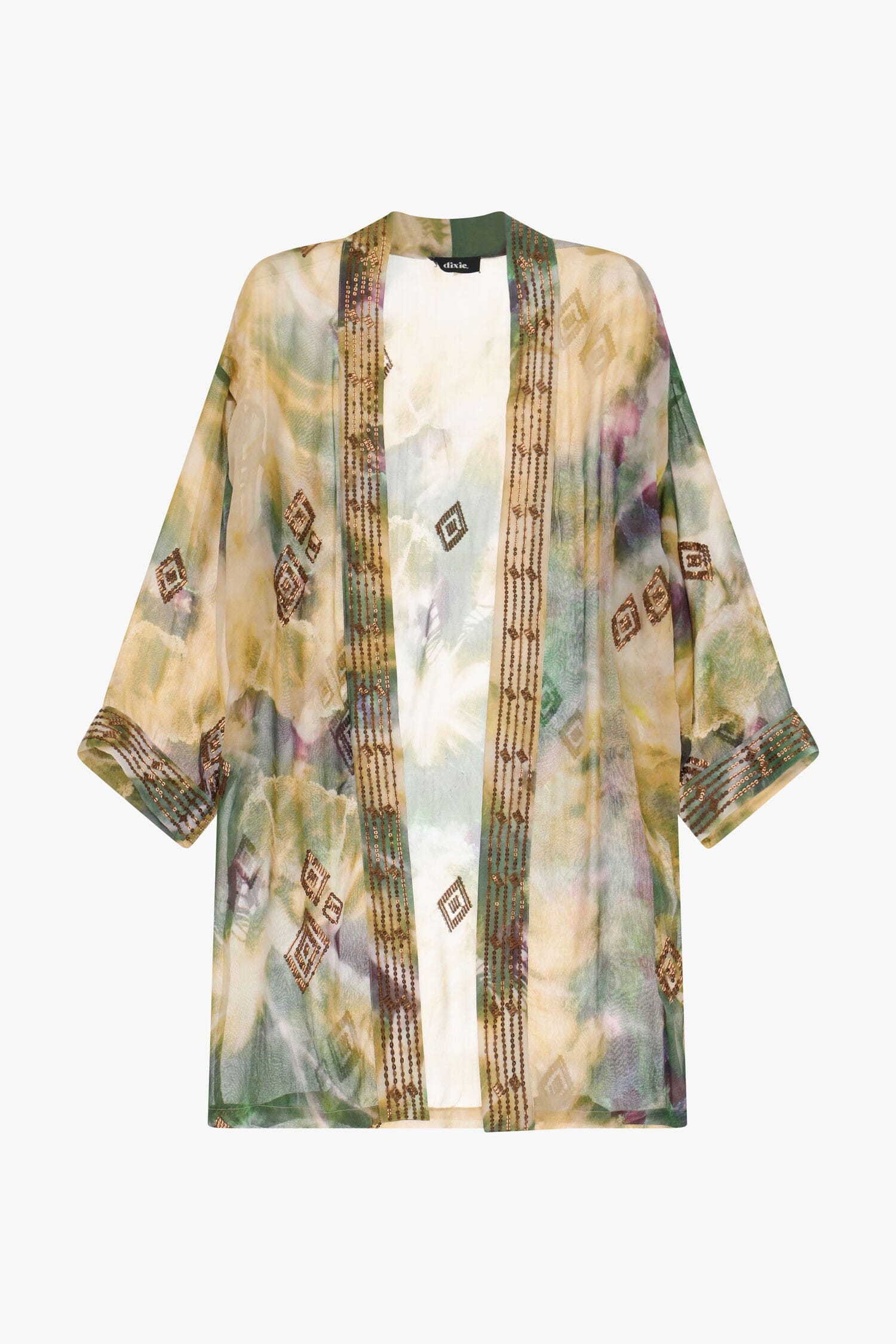 Spolverino Fantasia Con Dettagli Ricamati Dixie