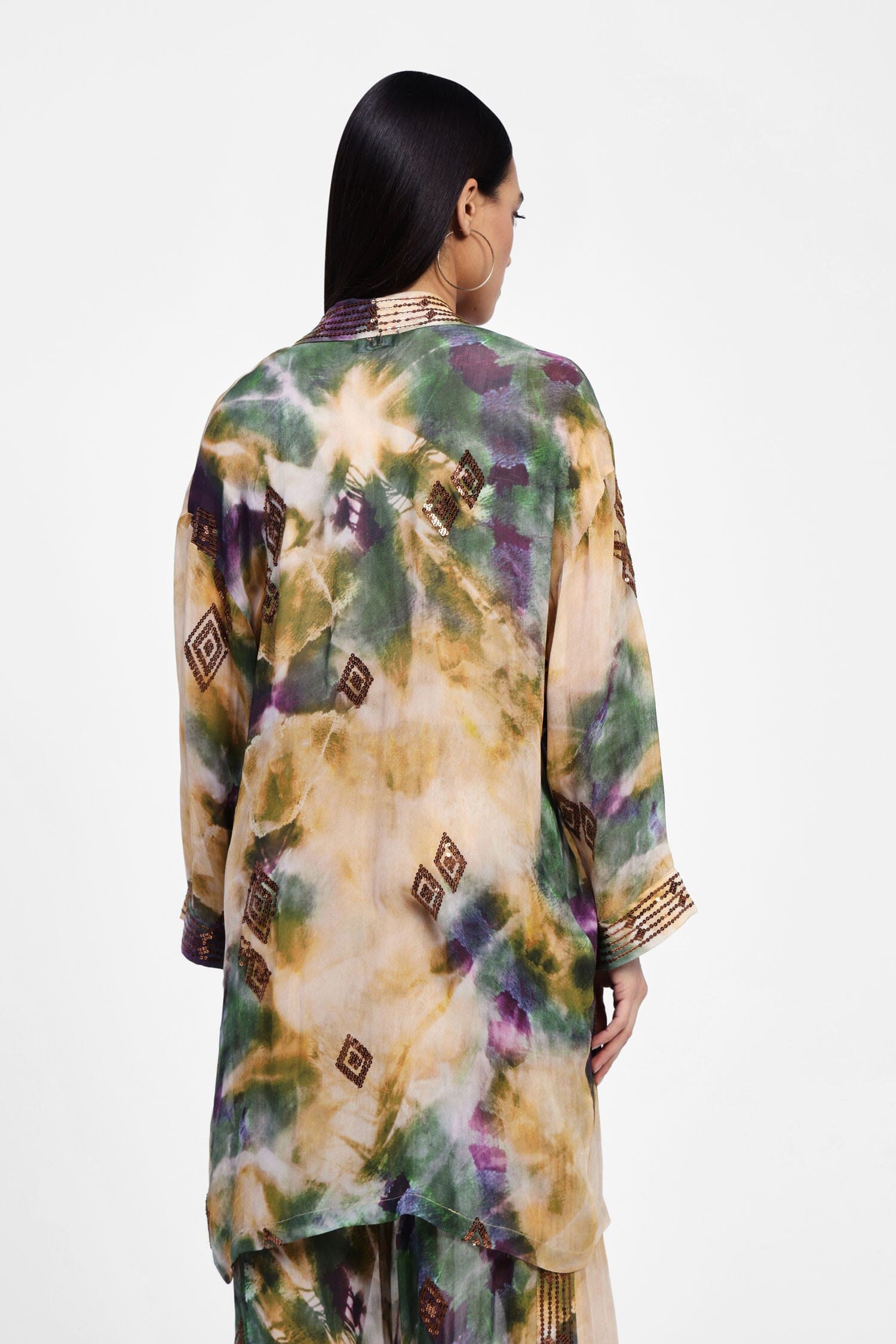 Spolverino Fantasia Con Dettagli Ricamati Dixie