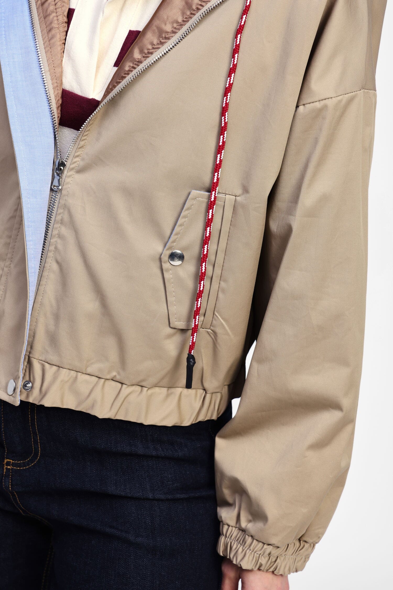 Dixie Adjustable Hooded Short Jacket