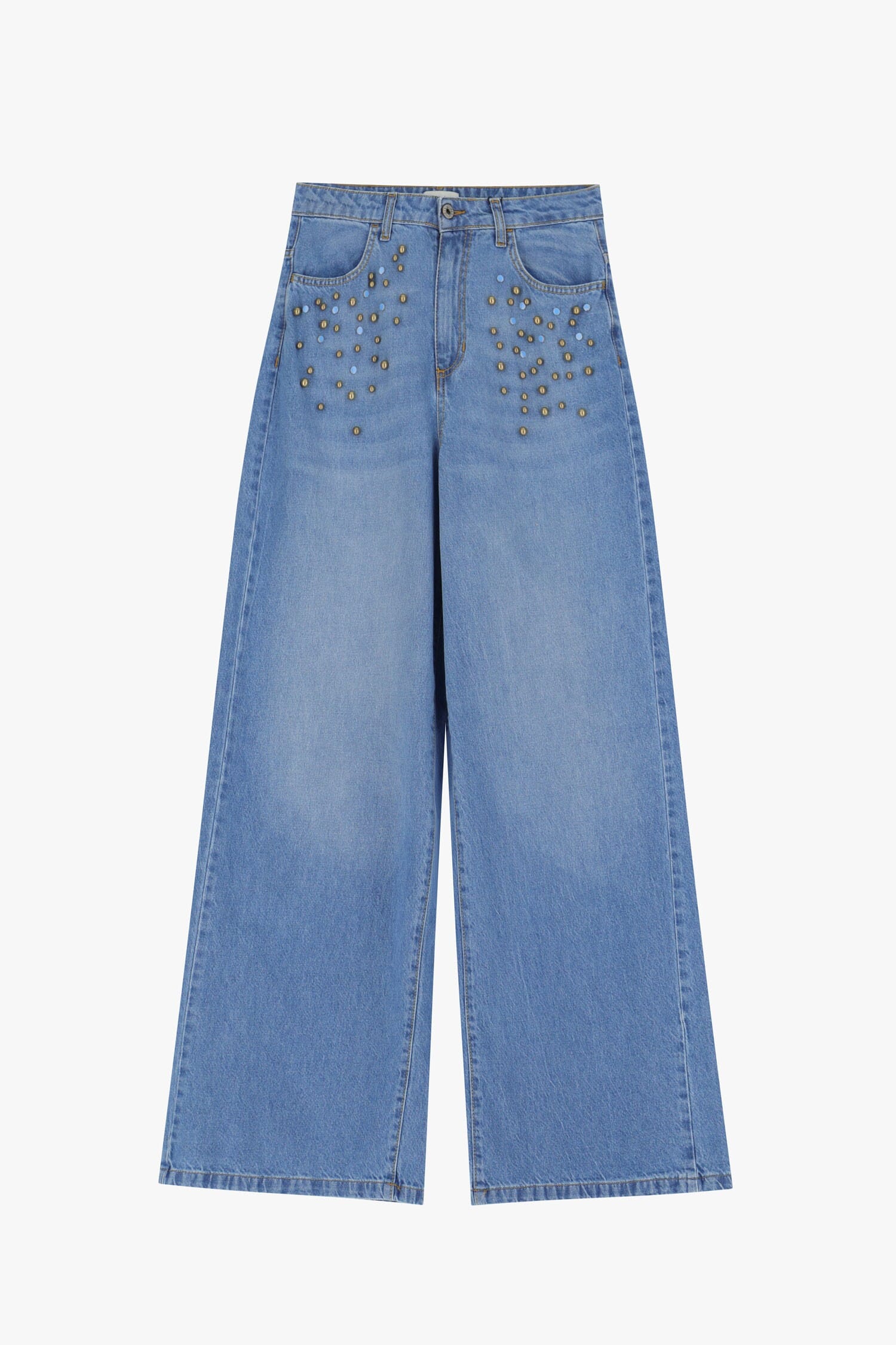 Jeans Ampi Con Dettagli Borchiati Dixie