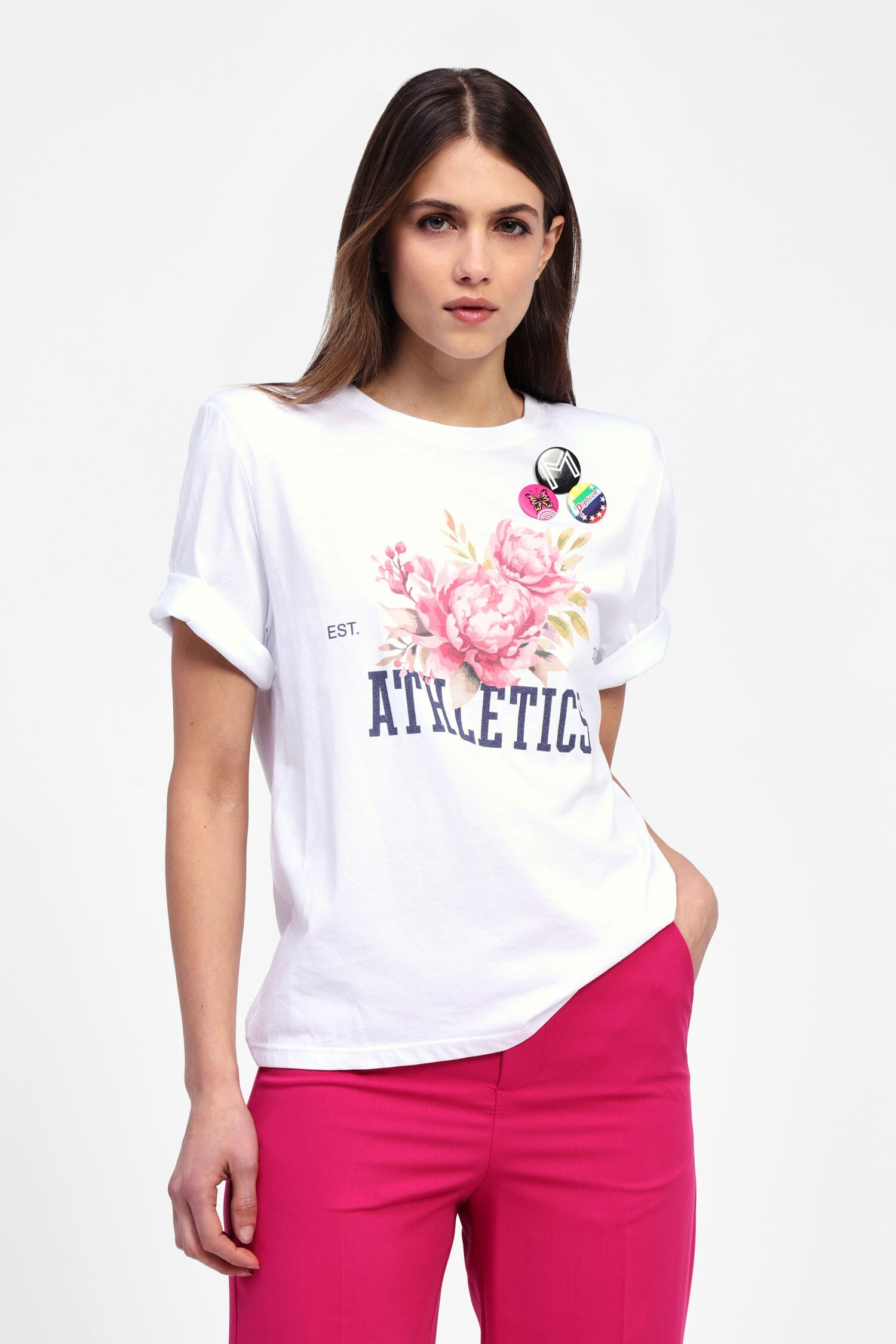 Short-sleeved T-Shirt With Print And Dixie Pins
