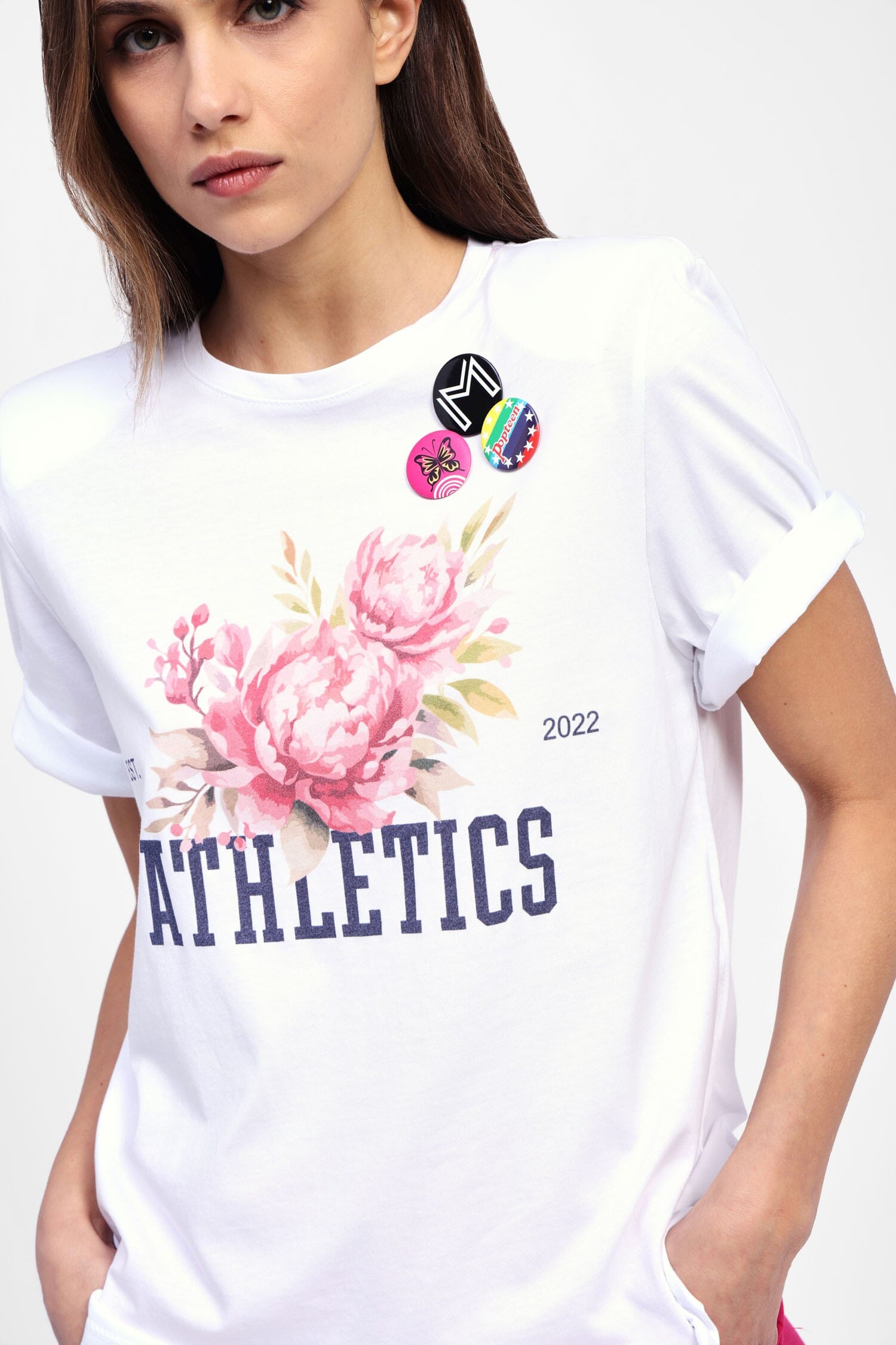 Short-sleeved T-Shirt With Print And Dixie Pins