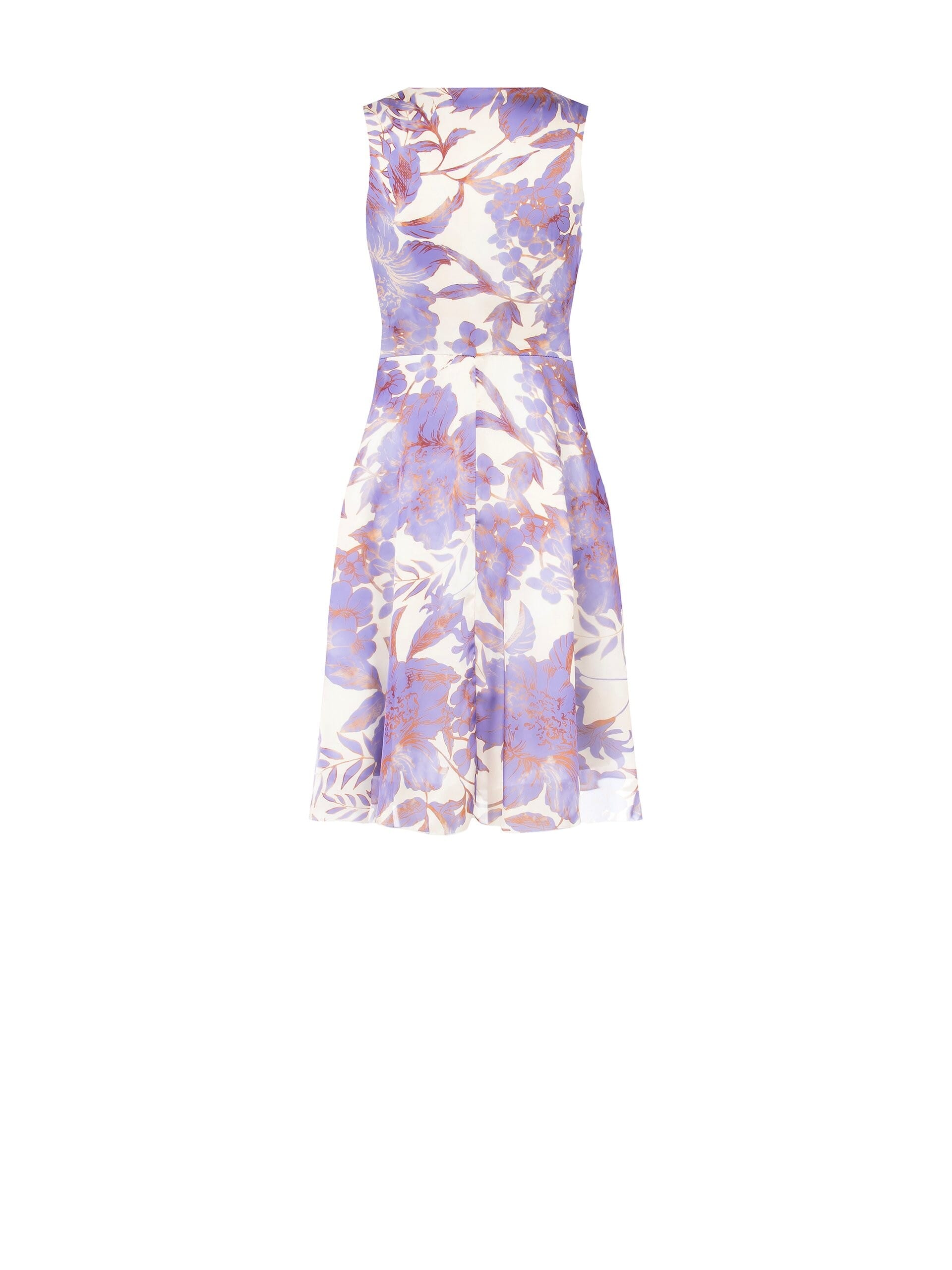 Abito Corto A Ruota In Raso Con Scollo A V Rinascimento