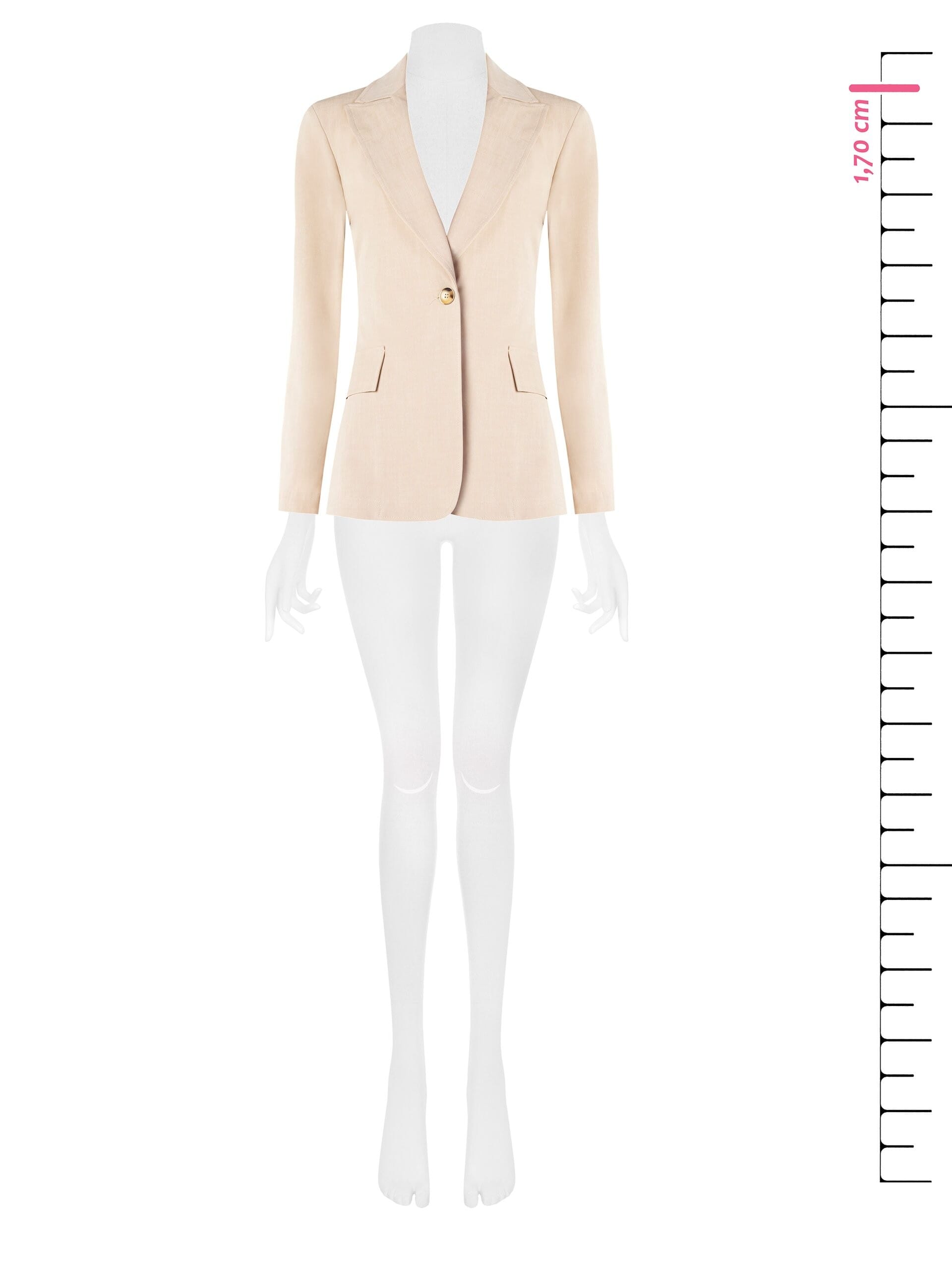 Giacca Blazer Sfiancata In Punto Milano Leggero Effetto Fiammato Rinascimento