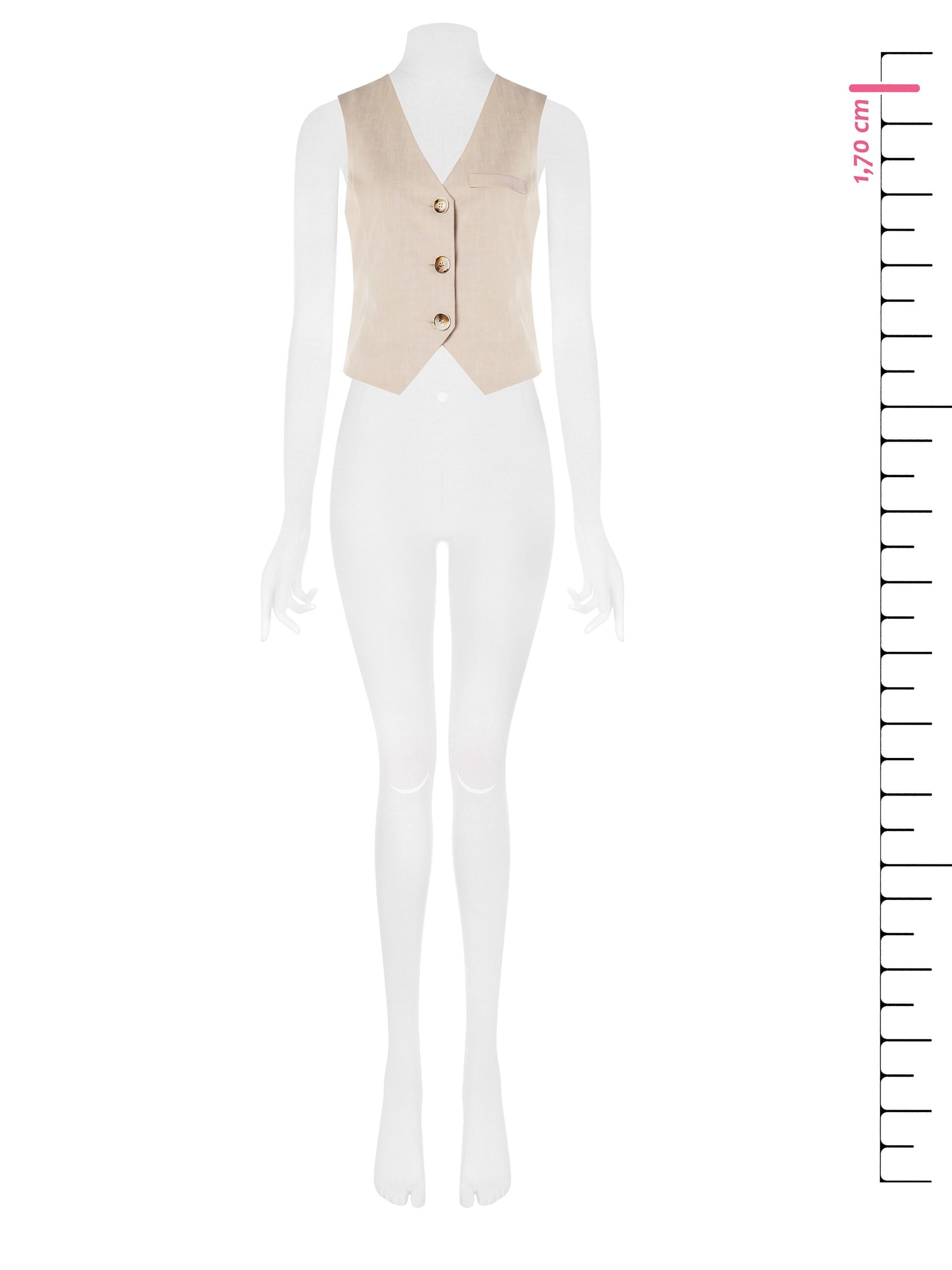 Gilet In Punto Milano Leggero Effetto Fiammato Rinascimento