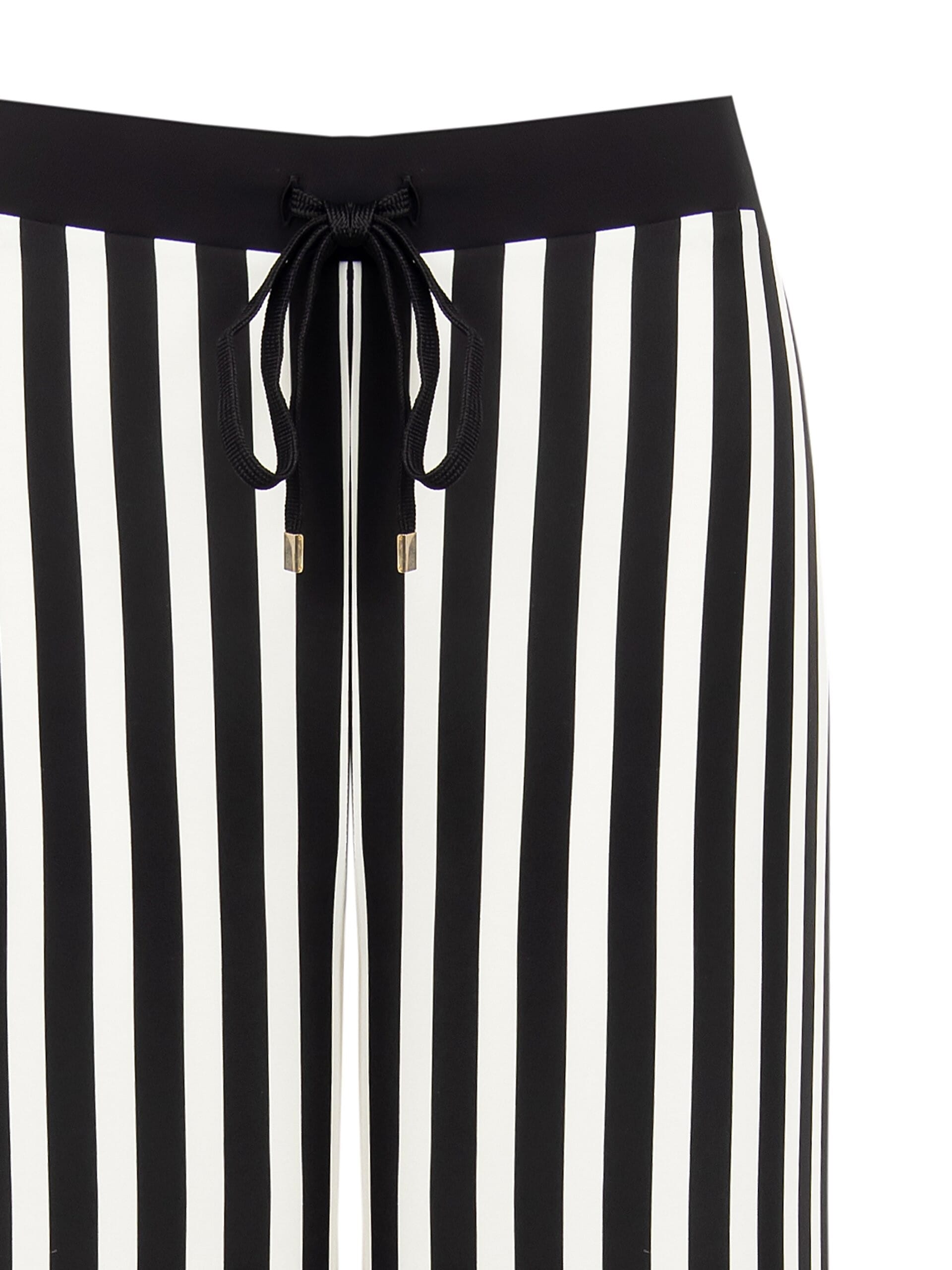 Pantaloni Palazzo In Tessuto Fluido A Righe Rinascimento