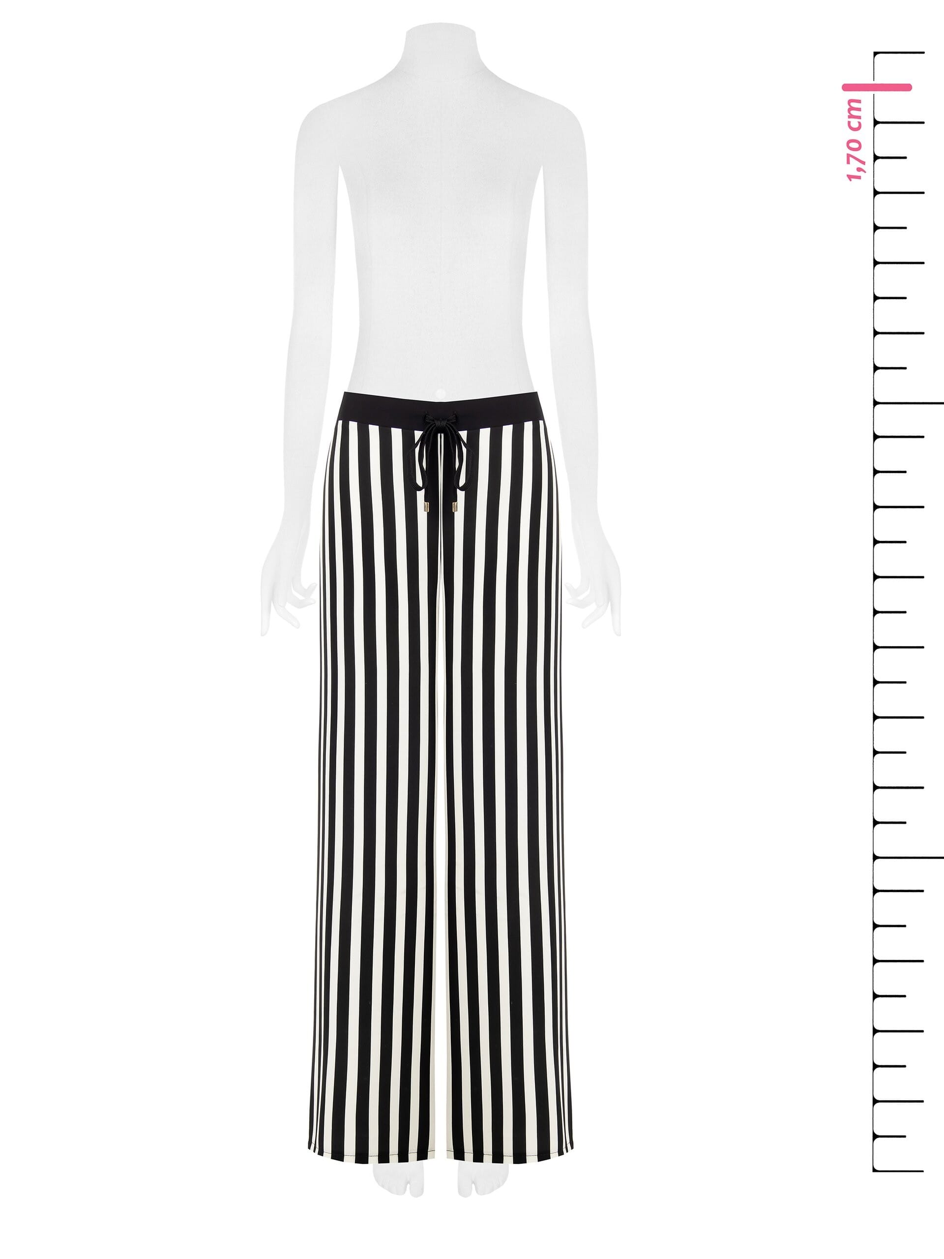 Pantaloni Palazzo In Tessuto Fluido A Righe Rinascimento