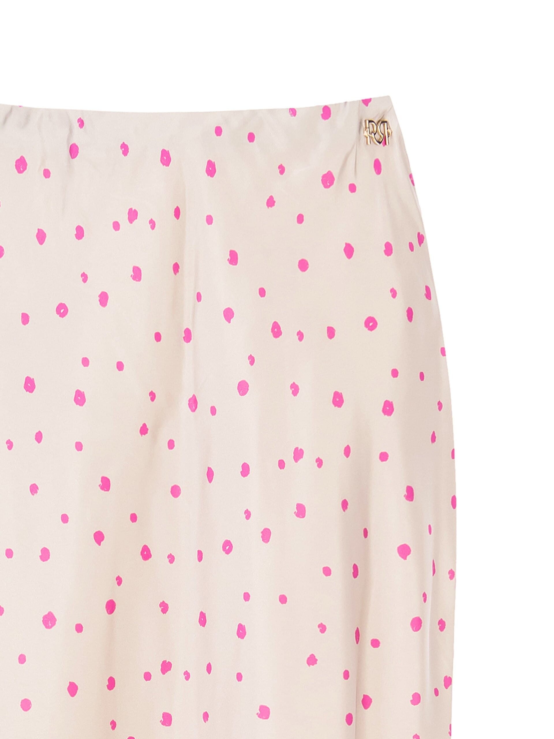 Gonna Lunga In Raso A Pois Irregolari Rinascimento