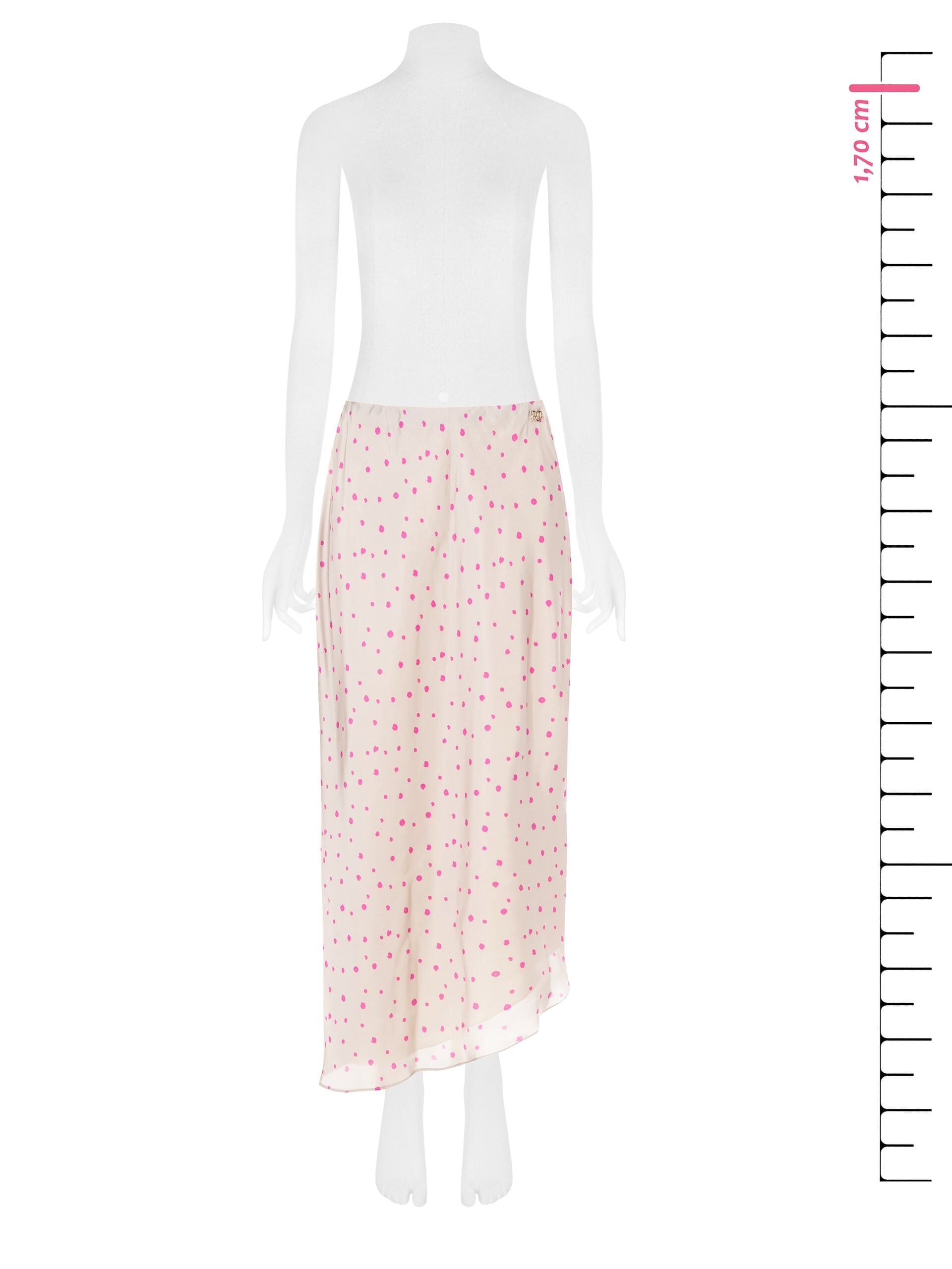 Gonna Lunga In Raso A Pois Irregolari Rinascimento