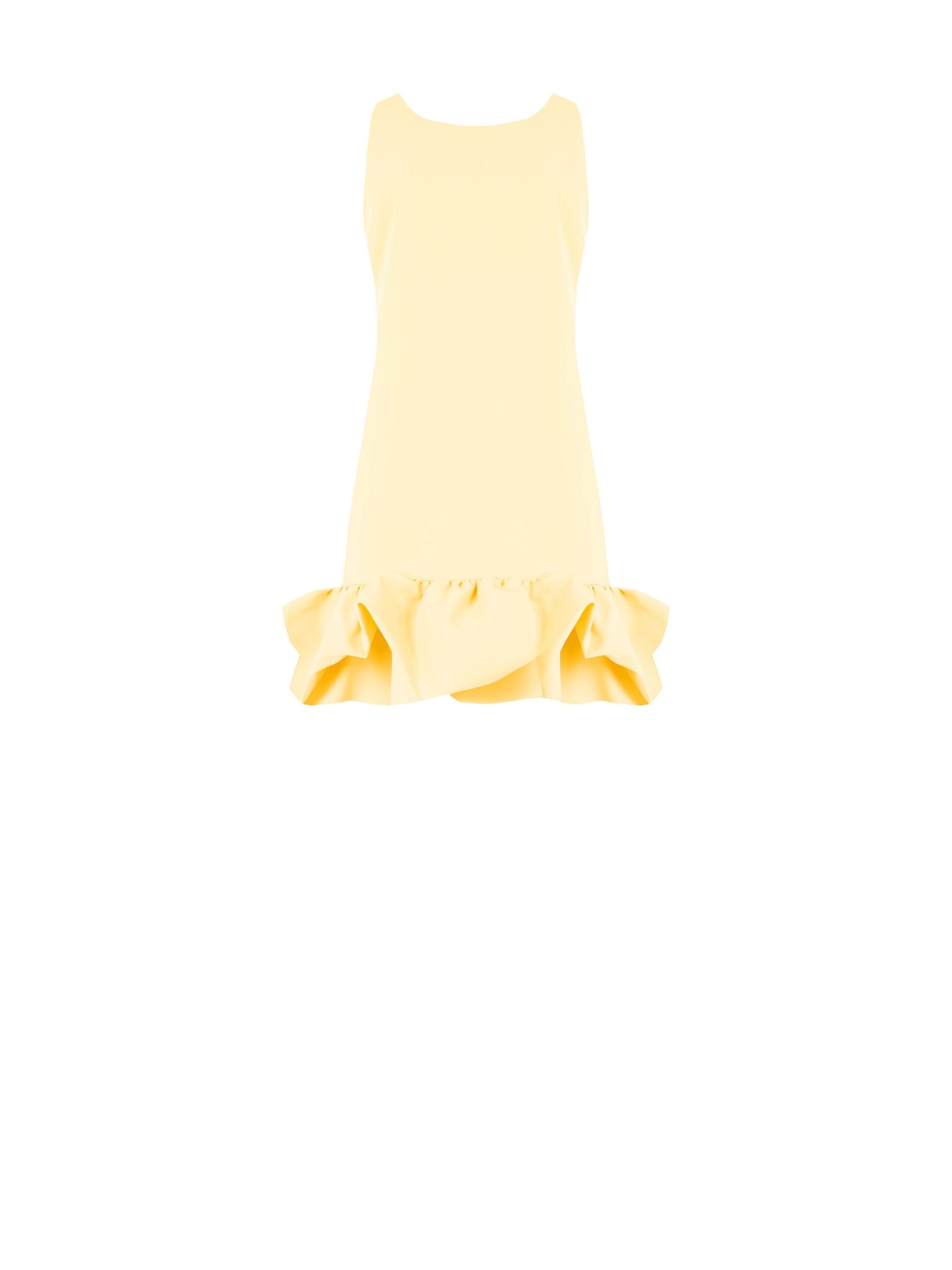 Abito Corto A Trapezio In Tessuto Tecnico Con Maxi Ruches Rinascimento