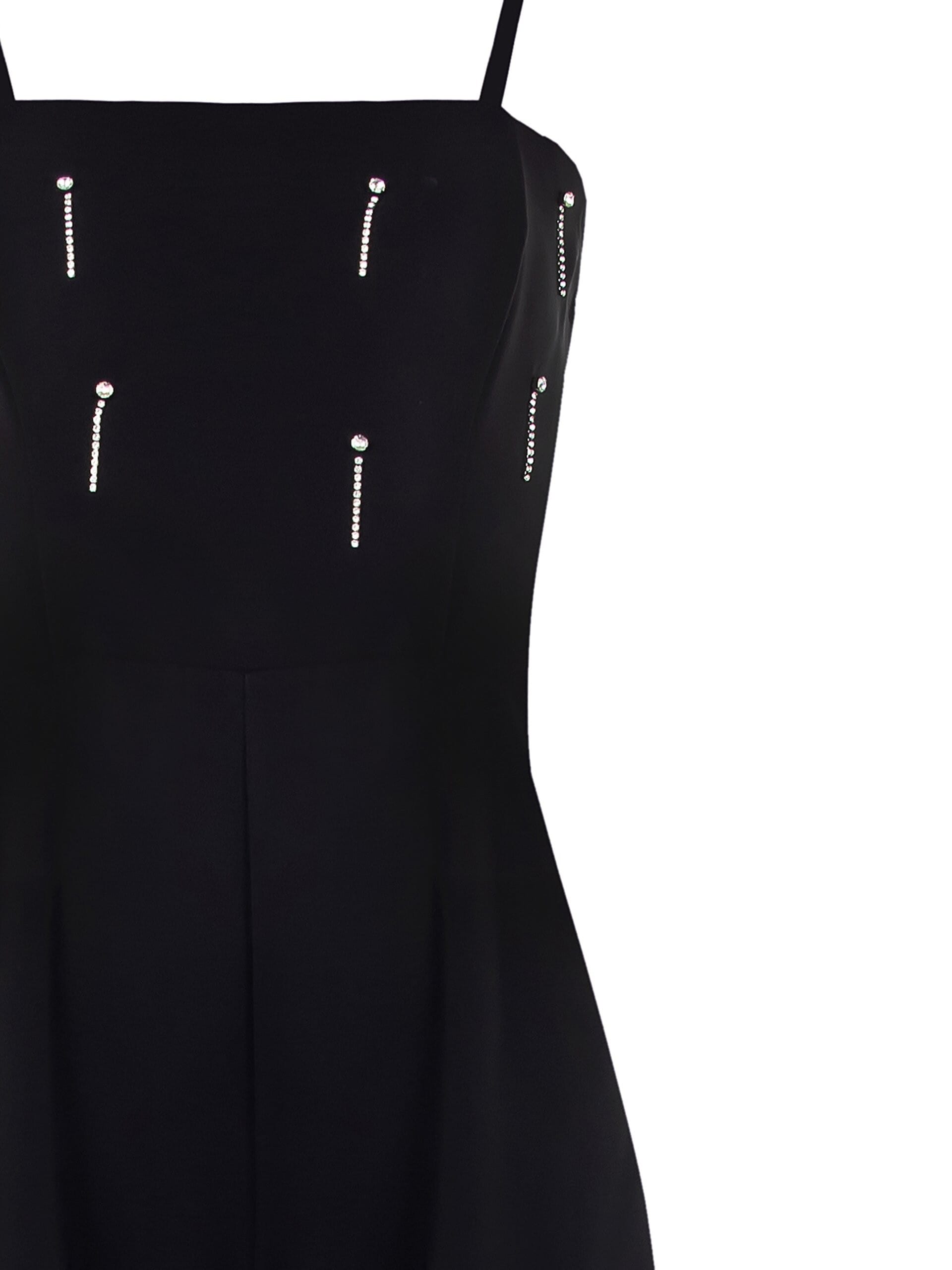 Costume une pièce Palazzo en tissu technique avec strass Rinascimento