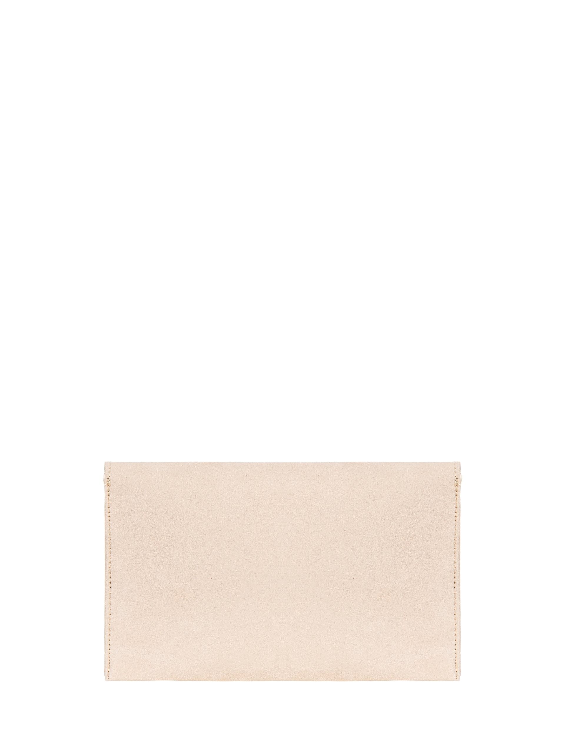 Pochette A Busta In Simil Camoscio Con Tracolla A Catena Rimovibile Rinascimento