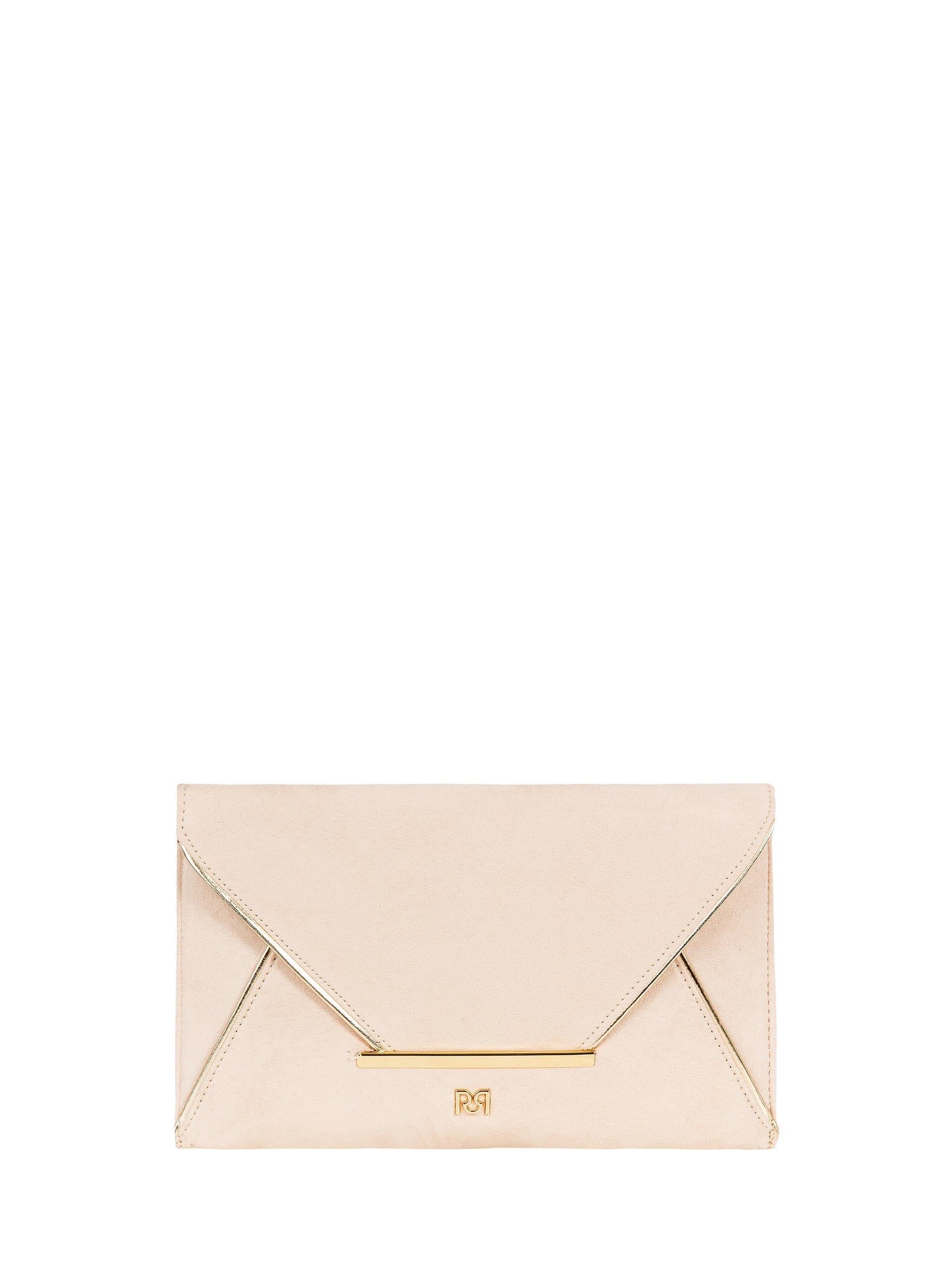 Pochette A Busta In Simil Camoscio Con Tracolla A Catena Rimovibile Rinascimento