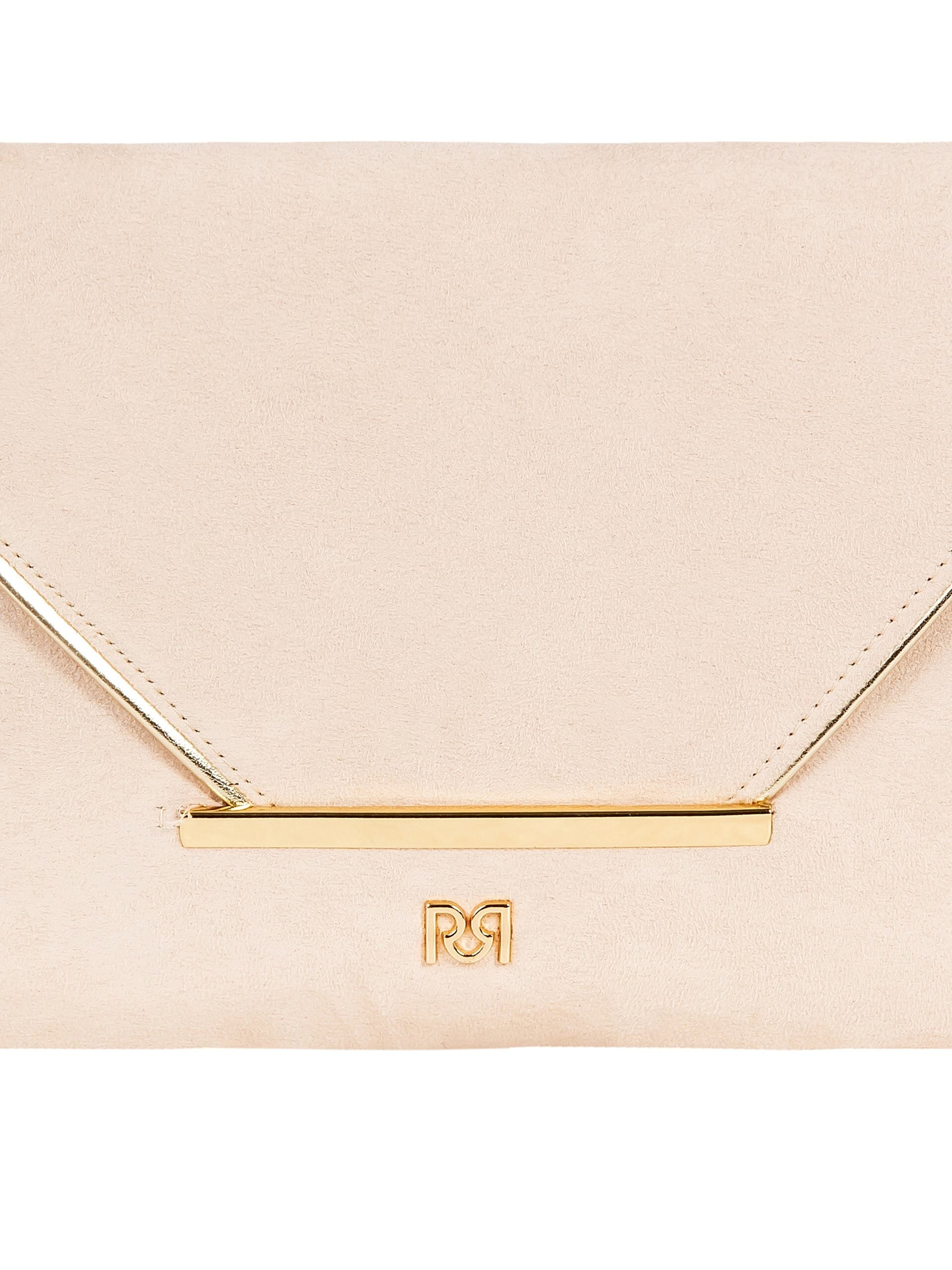 Pochette A Busta In Simil Camoscio Con Tracolla A Catena Rimovibile Rinascimento