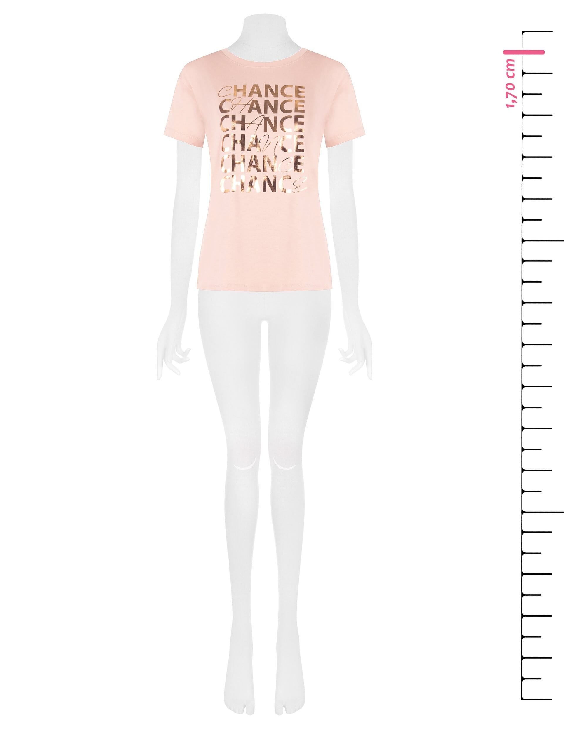 T-Shirt Regular In Cotone Con Slogan Laminato Rinascimento