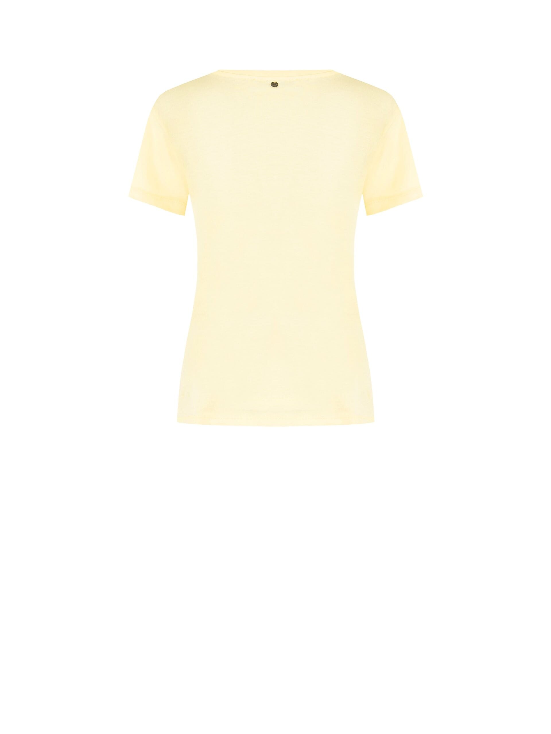 T-Shirt Regular In Cotone Con Slogan Laminato Rinascimento