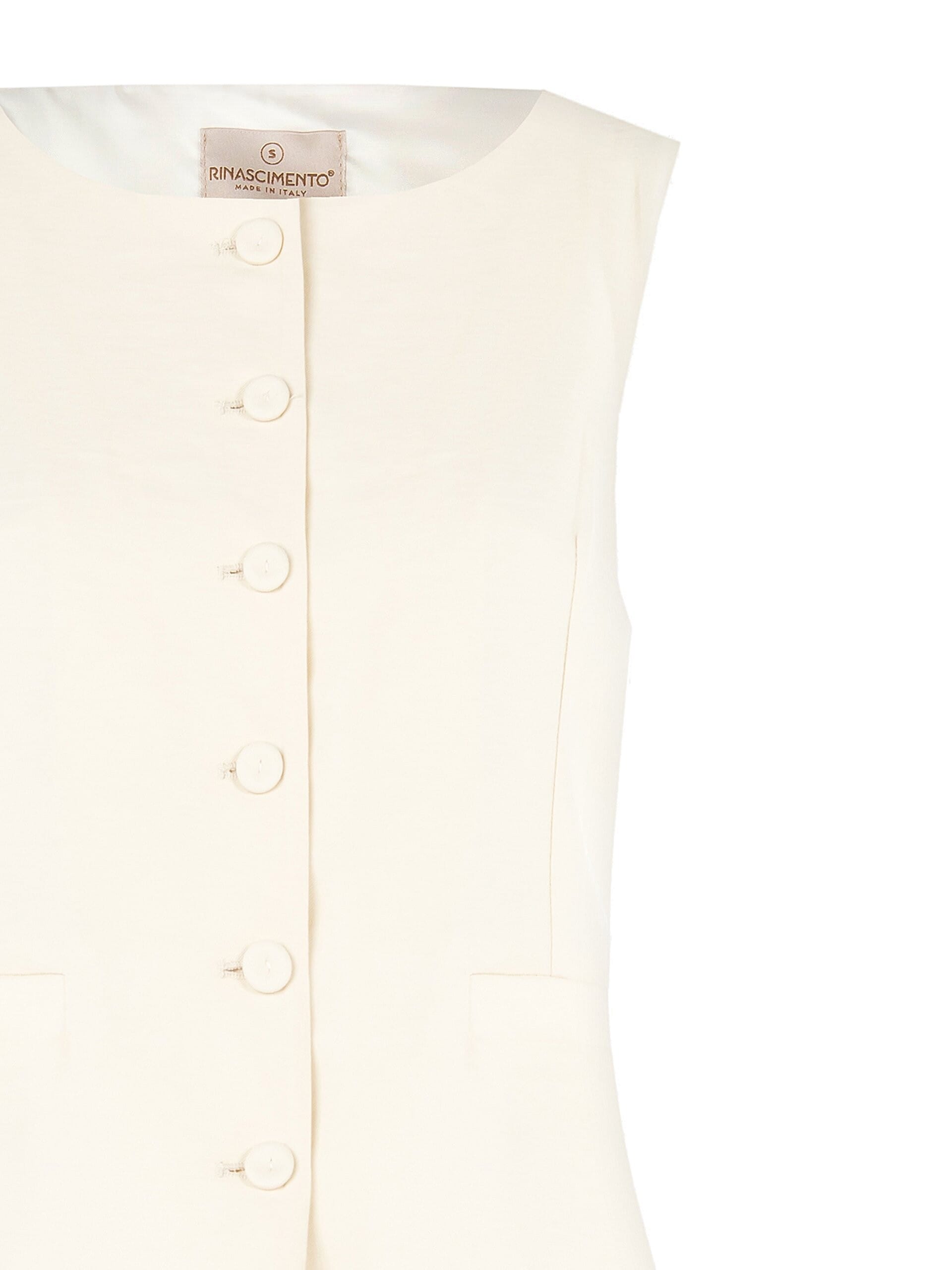 Gilet Over In Poliviscosa Effetto Leggermente Stropicciato Rinascimento