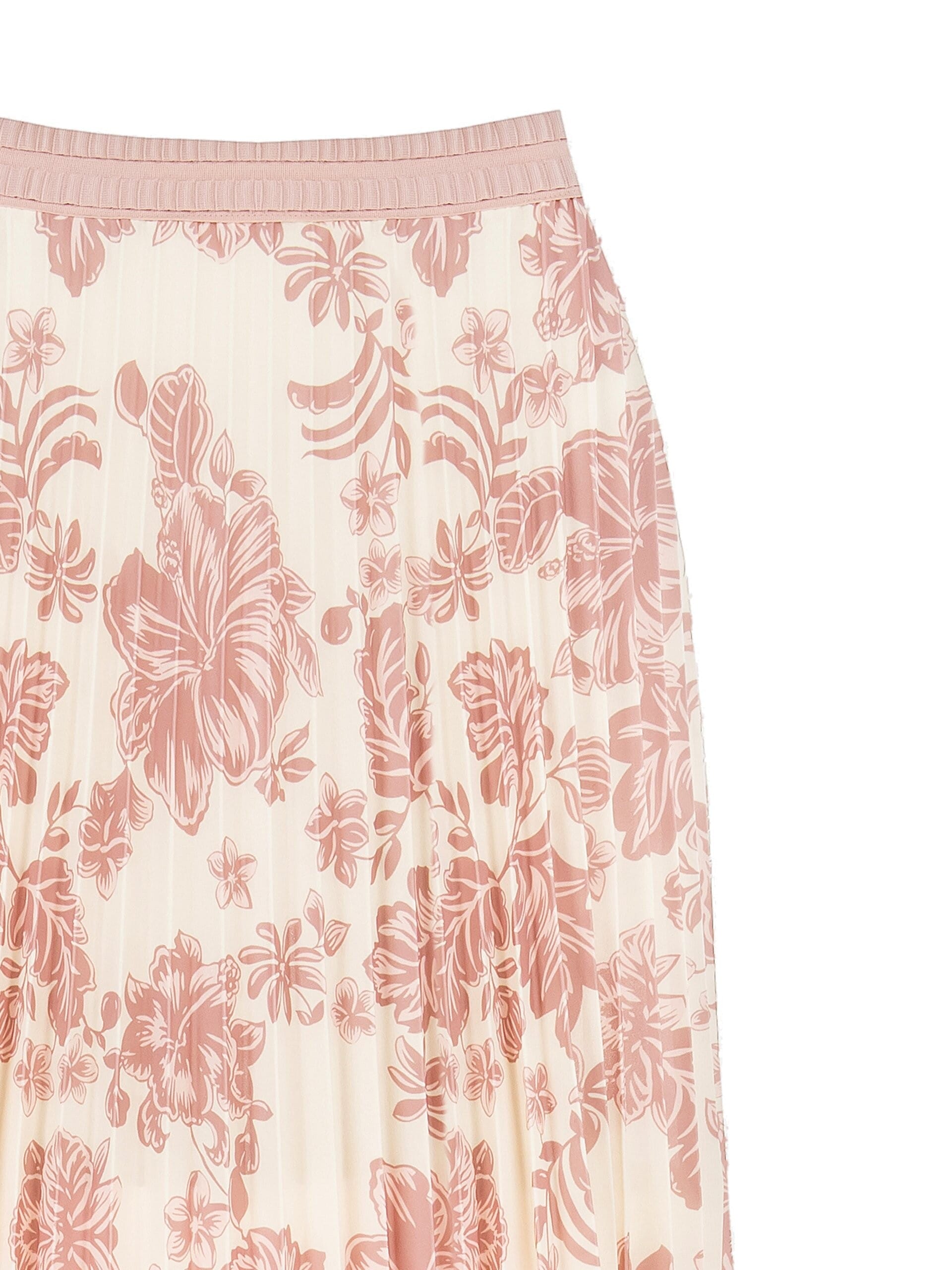 Gonna Midi Plissé Con Pizzo Rinascimento