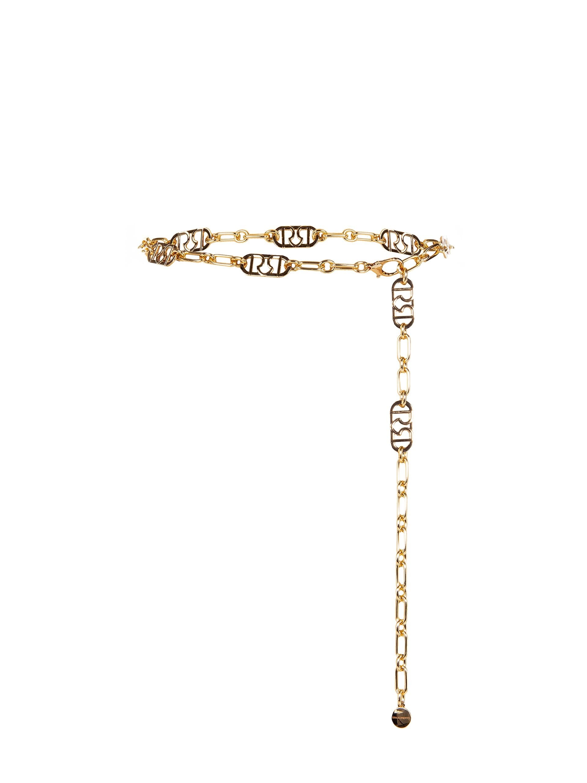 Cintura A Catena Regolabile Con Logo Ovale Rinascimento