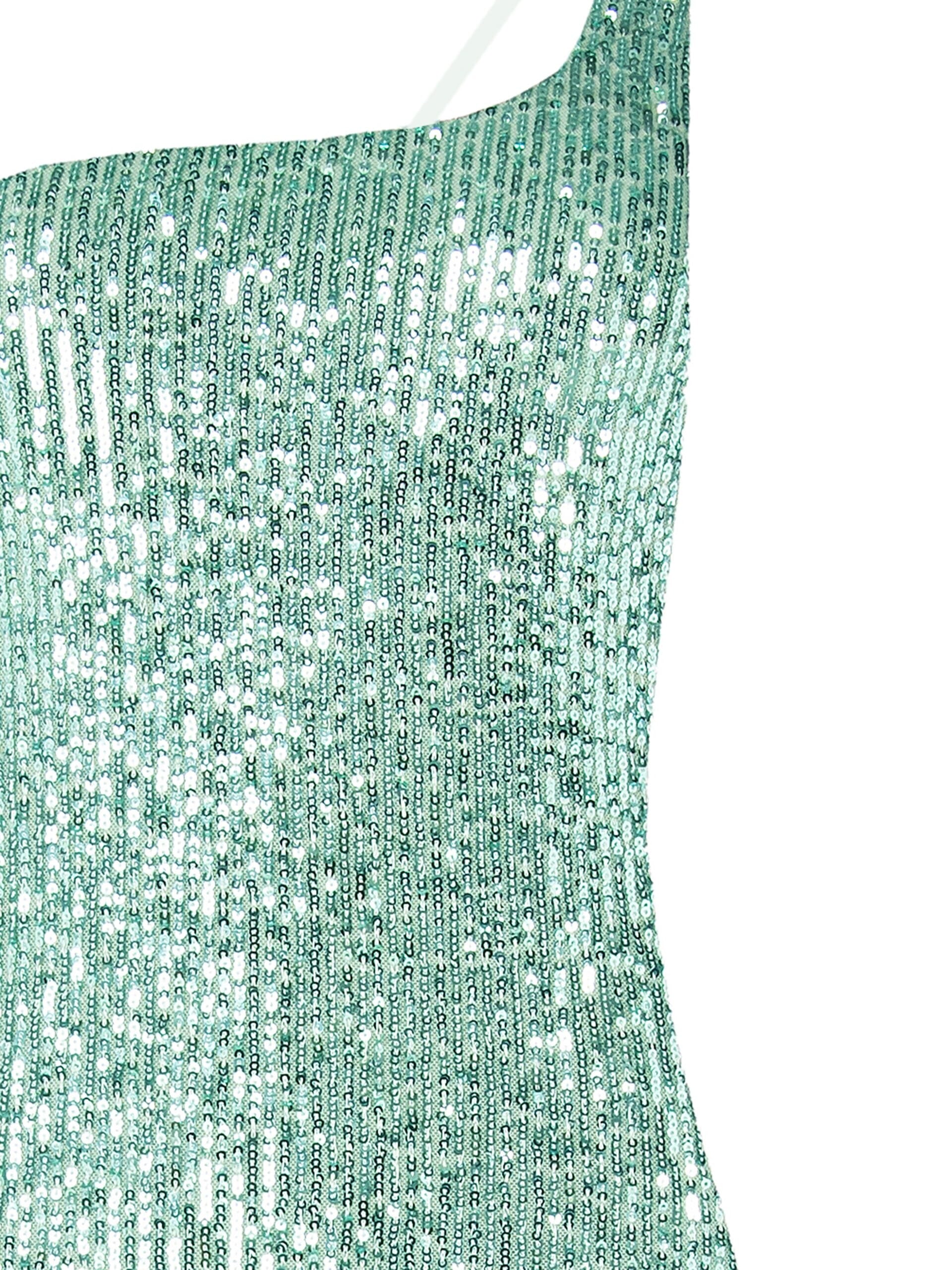 Abito Midi A Tubino Ricoperto Di Paillettes Con Spacco Profondo Rinascimento