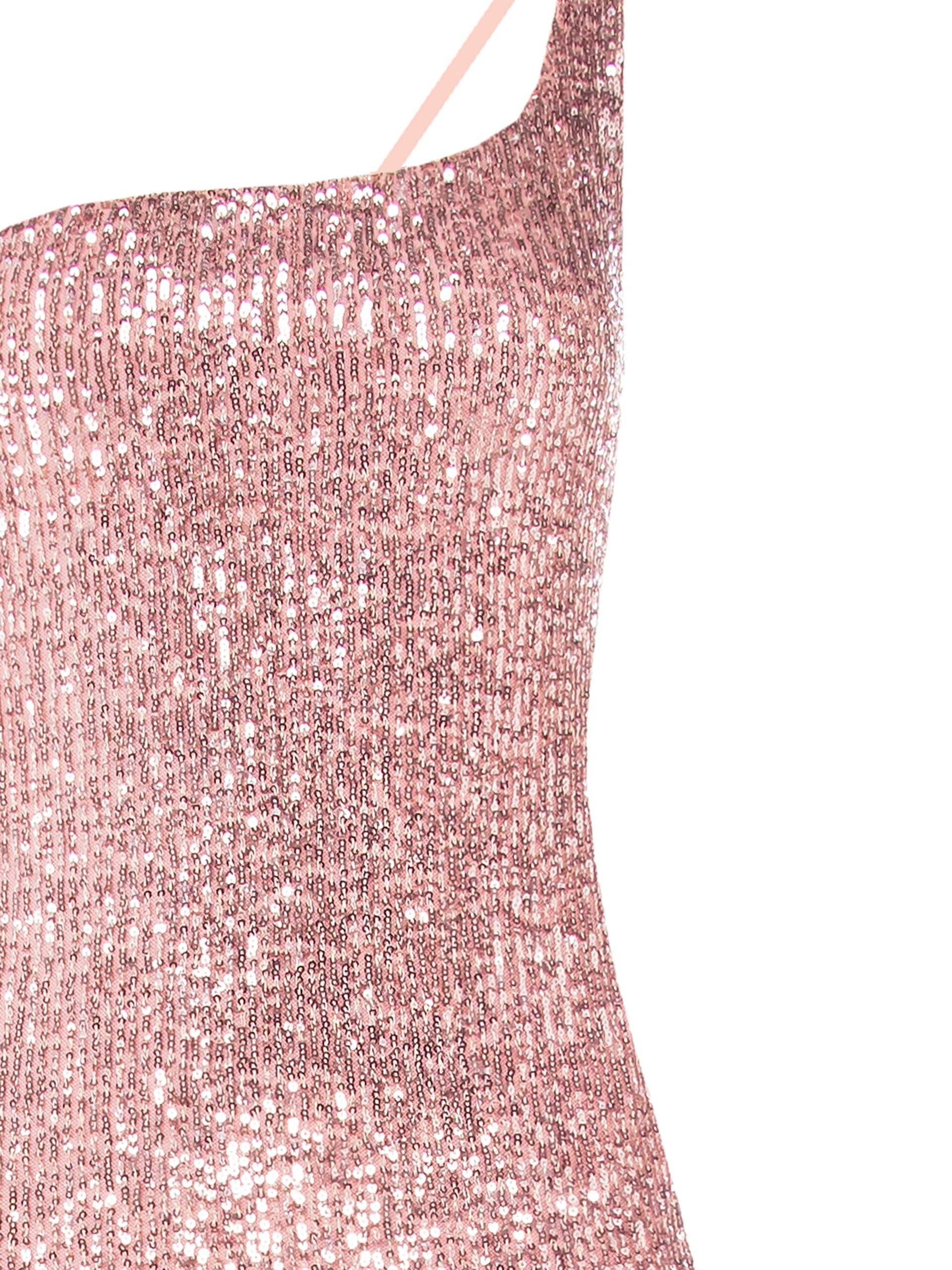 Abito Midi A Tubino Ricoperto Di Paillettes Con Spacco Profondo Rinascimento