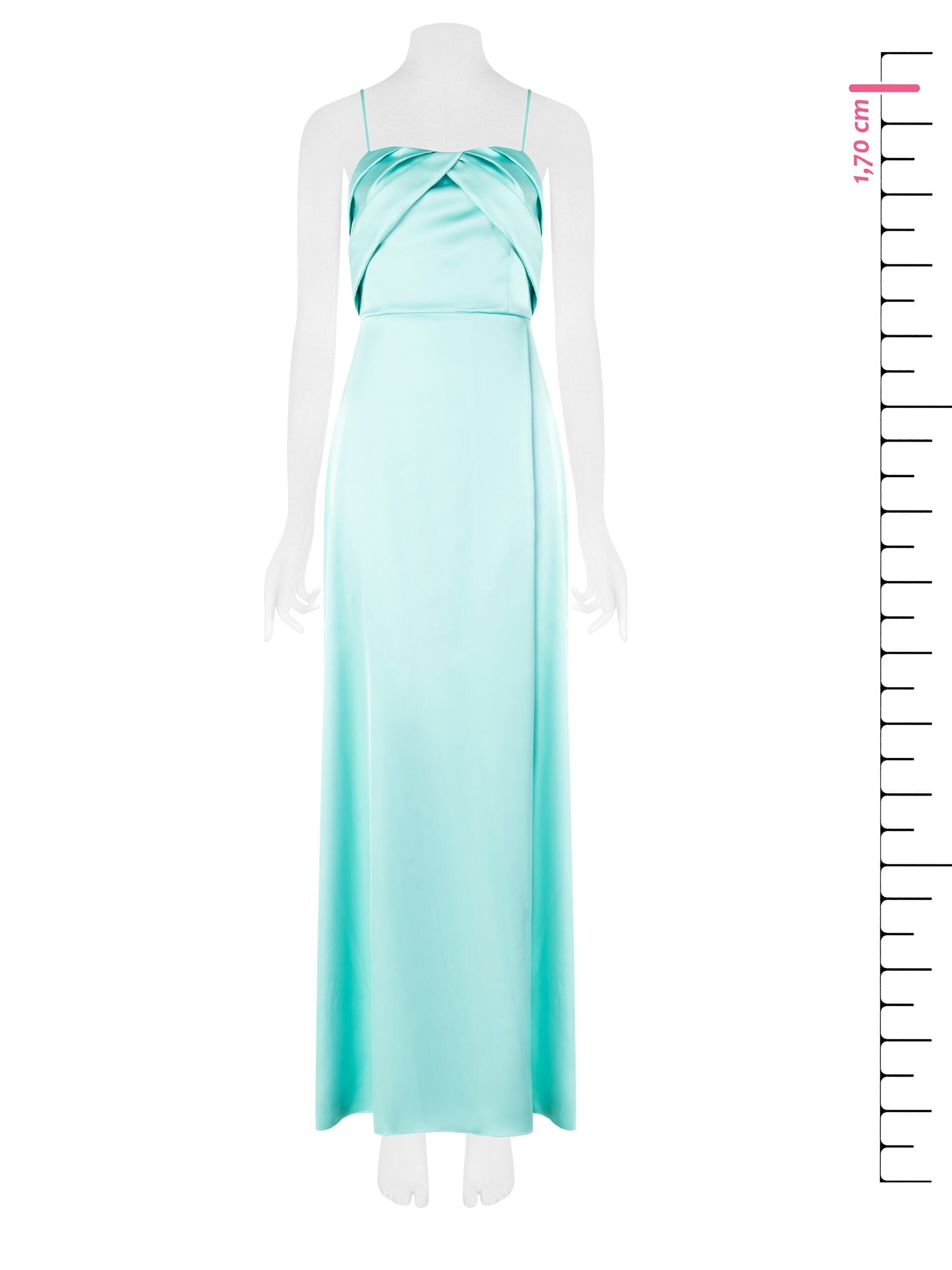 Abito Lungo In Raso Rinascimento