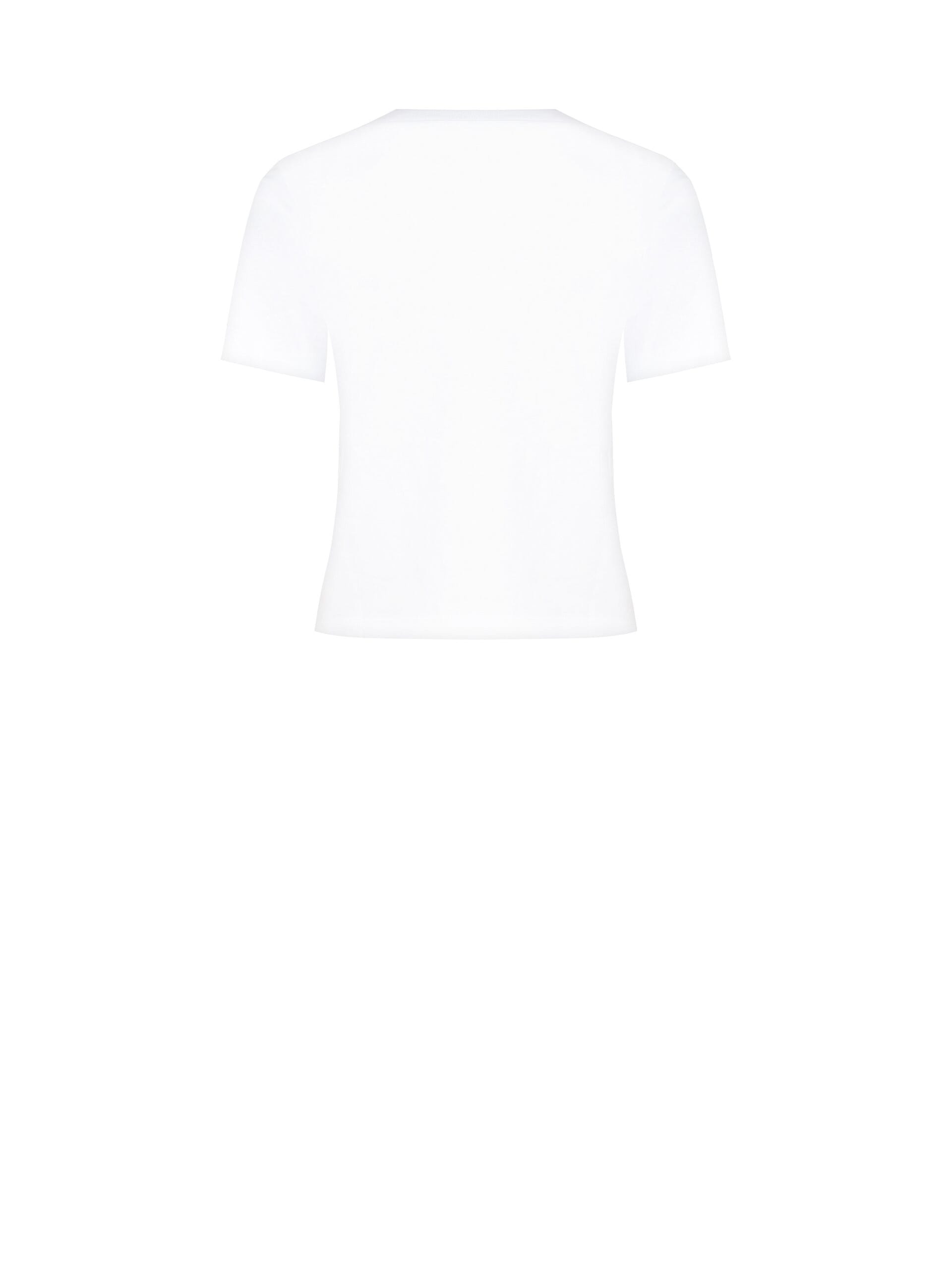 T-Shirt Ampia In Cotone Con Spilla Fiore Rinascimento