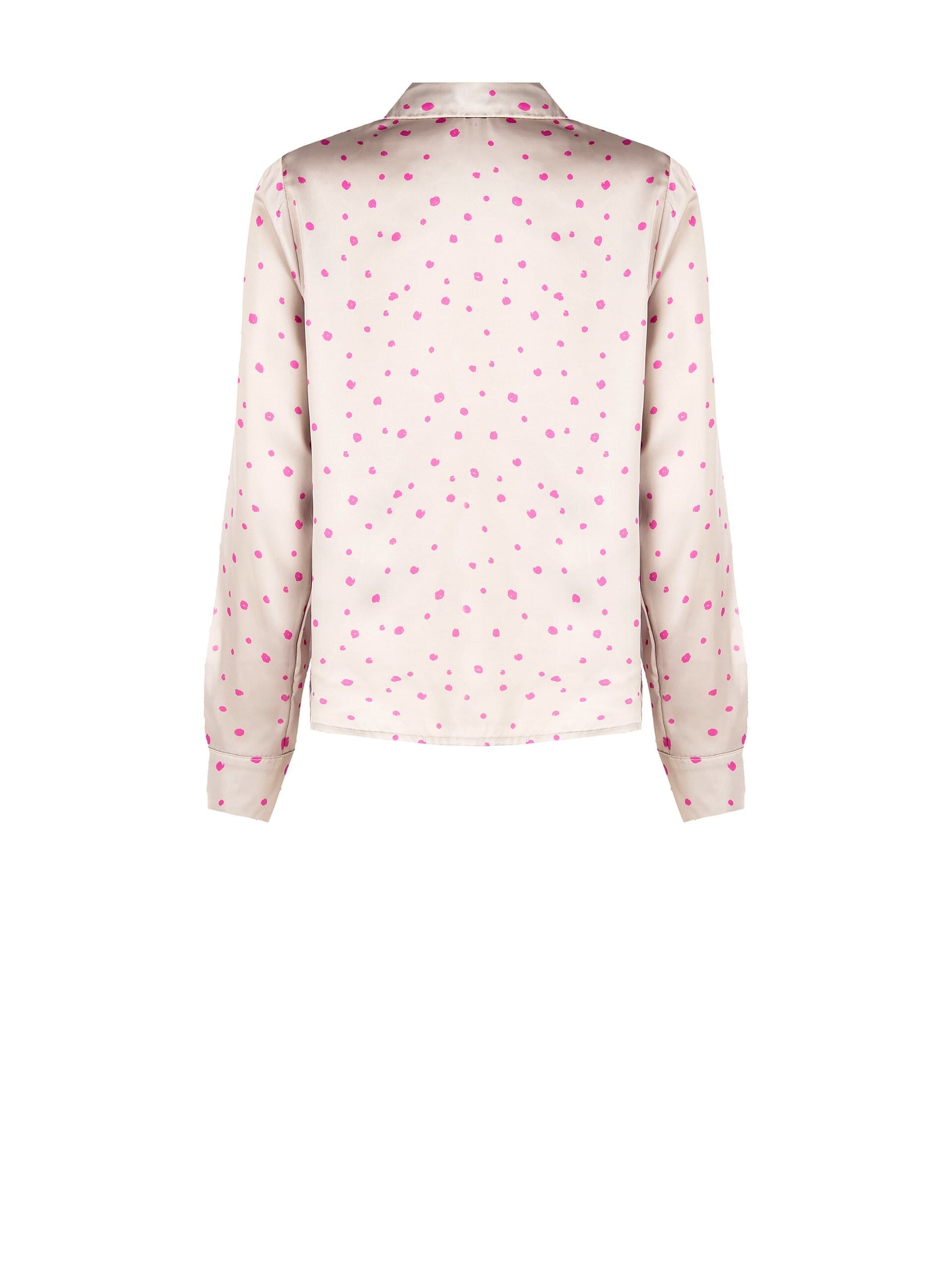 Irregular Polka Dot Satin Shirt Rinascimento