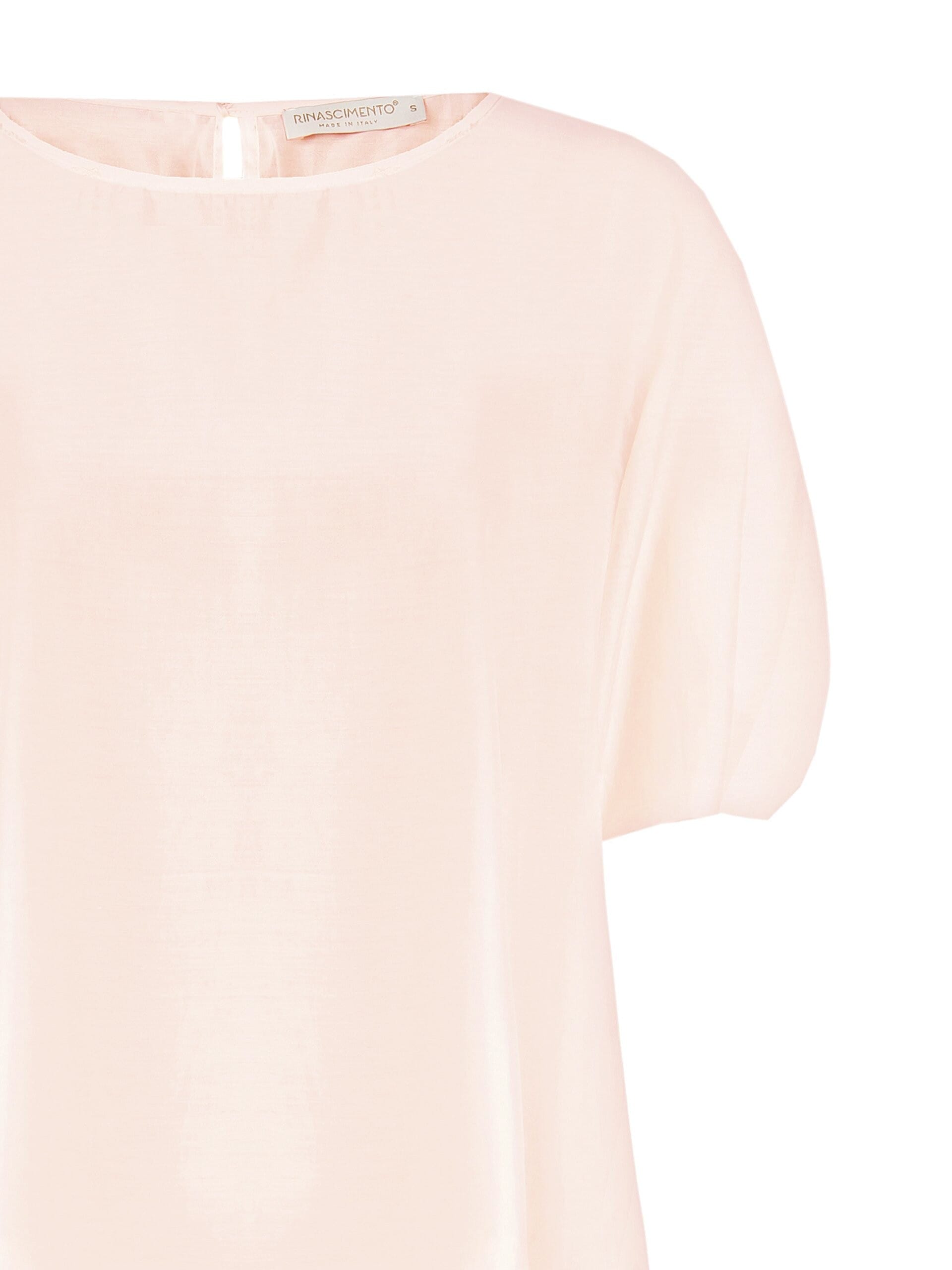 Asymmetrical Over Blouse In Semi-transparent Lightweight Fabric Rinascimento