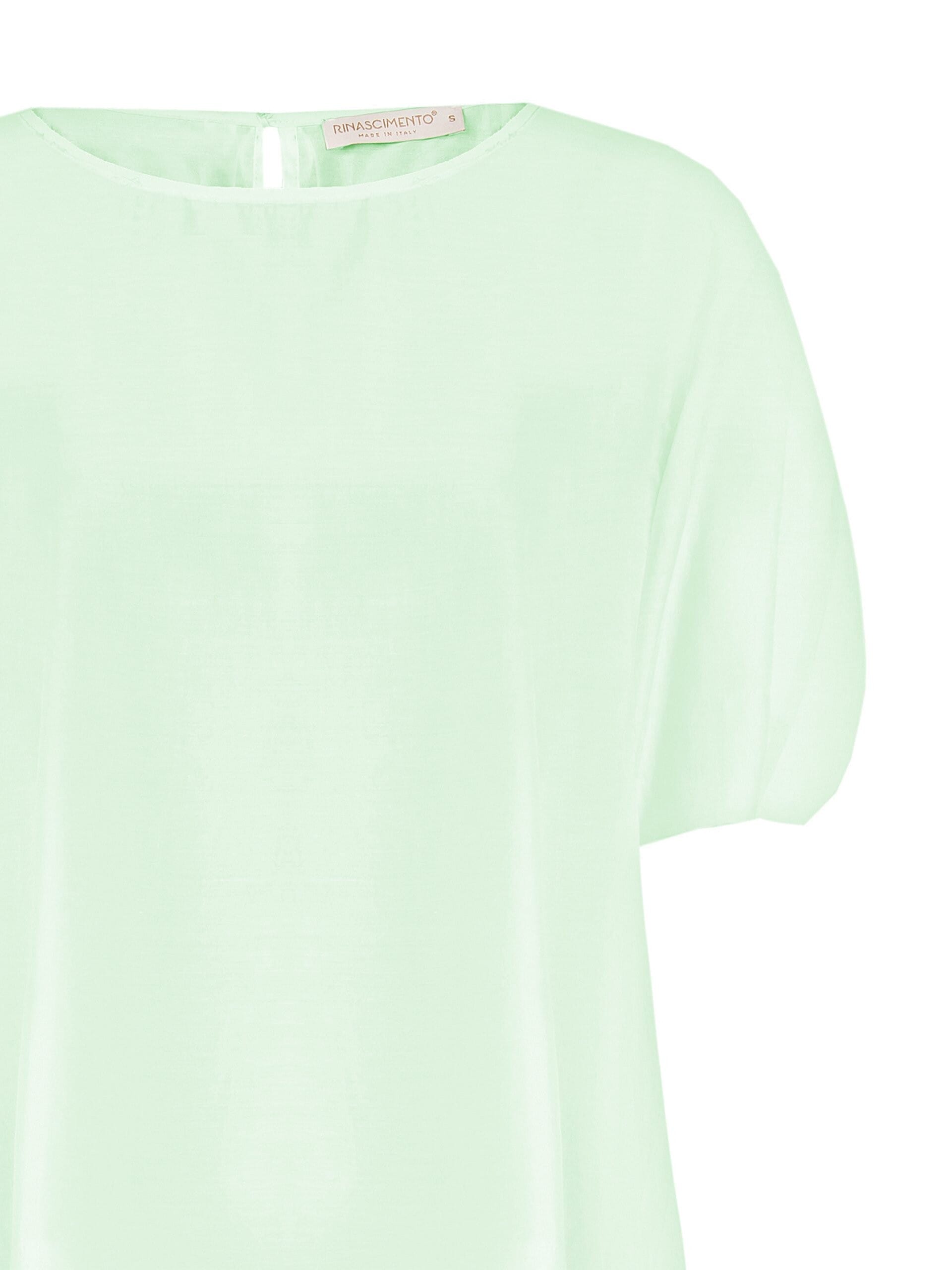 Asymmetrical Over Blouse In Semi-transparent Lightweight Fabric Rinascimento