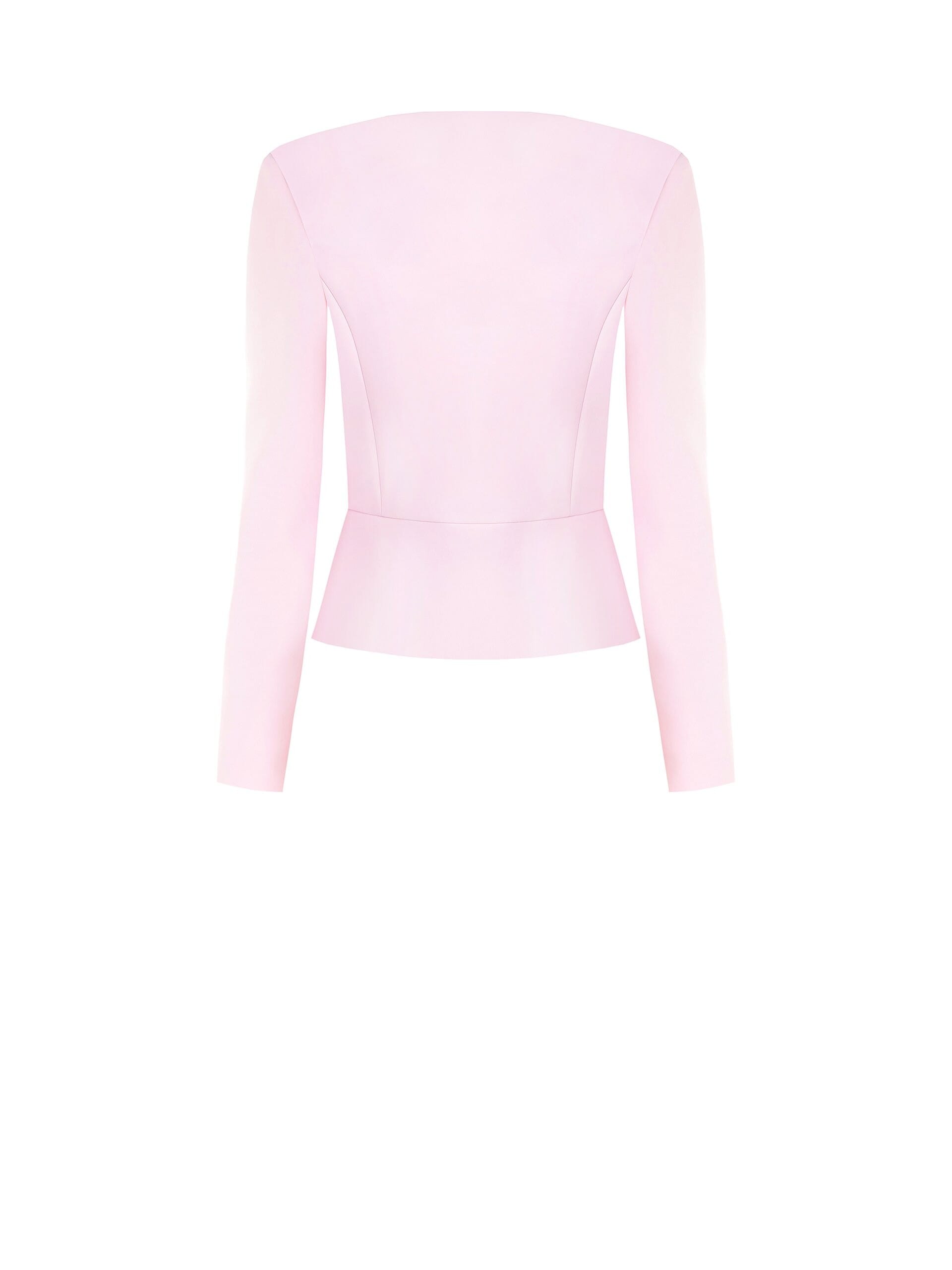 Giacca Corta In Tessuto Tecnico Con Spalline E Zip Centrale Rinascimento